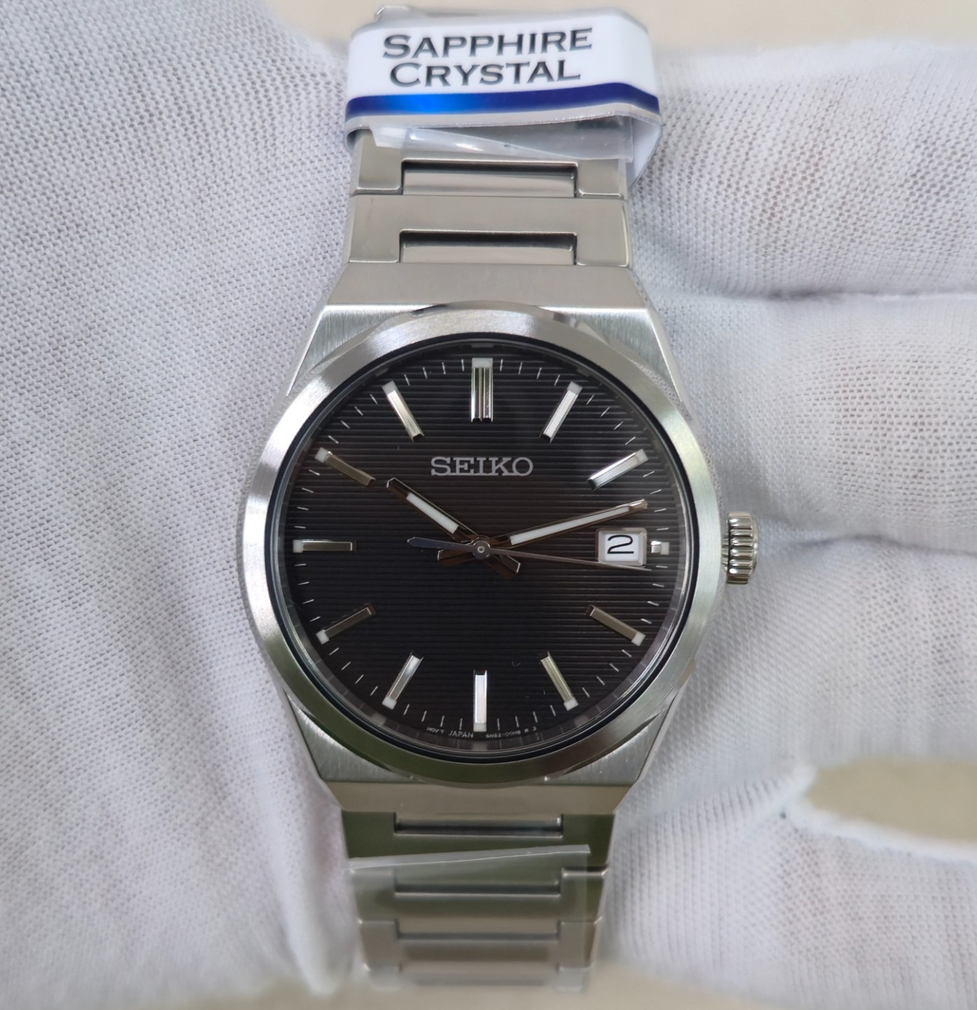 Seiko Classic SUR557P1 Quartz 38.9 mm Black Dial Stainless Steel New Men’s Watch