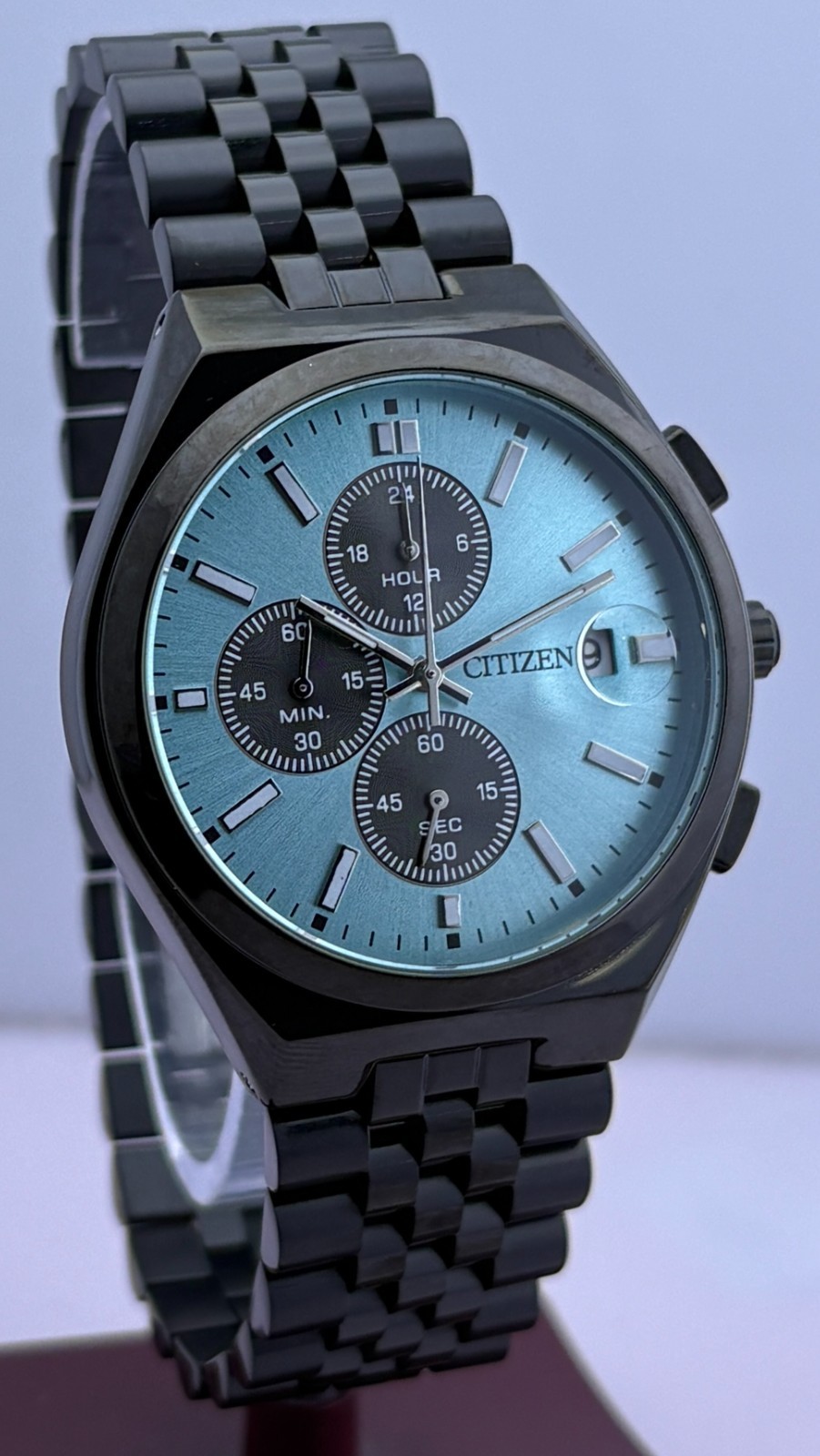 Refurbished Citizen Chronograph Quartz Blue Dial Sub-Sec/Date Wristwatch