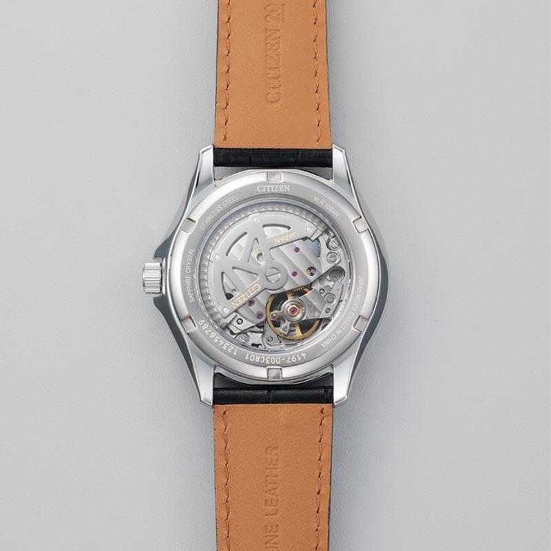 CITIZEN COLLECTION NP1011-08A Silver Analog Men’s Watch Mechanical Open Heart