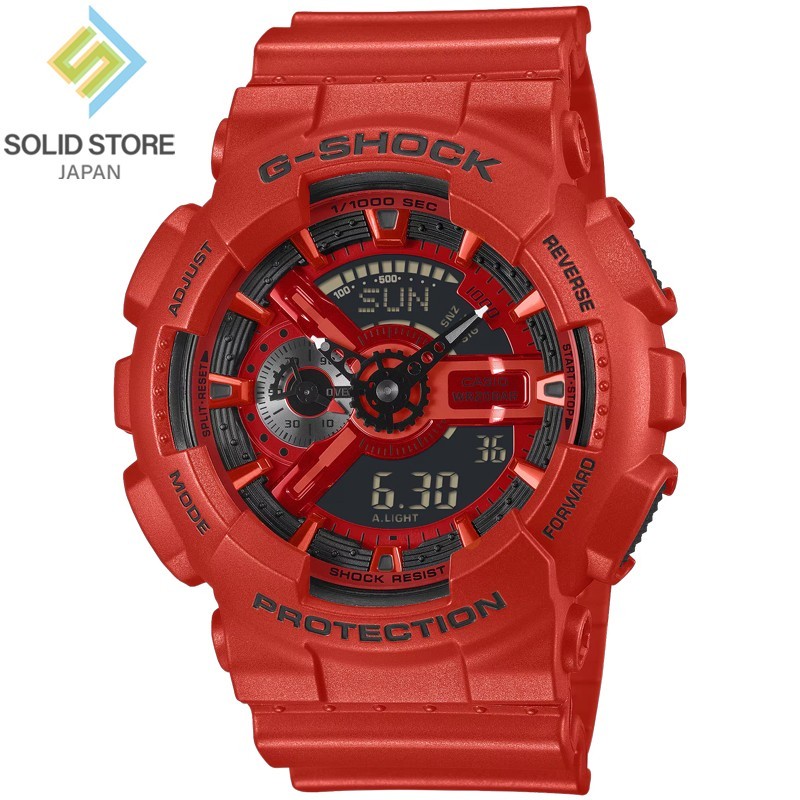 CASIO G-SHOCK GA-110RRB-4AJF Iconic Styles Red Analog Digital Watch 51.2mm