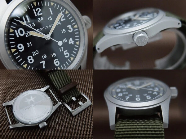 Hamilton Khaki Field Mechanical SS Black Dial Military BOX & Warranty Included