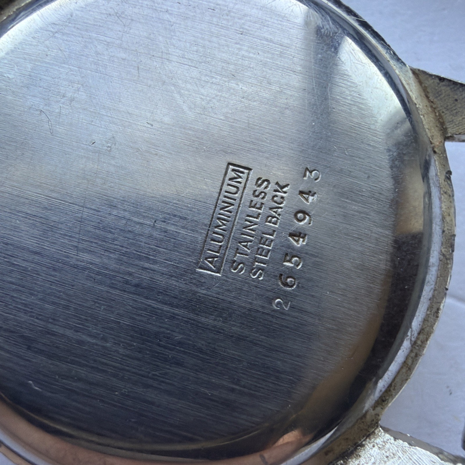AV23 VTG Mechanical Wind Helbros 33mm Mens Watch Repairs Aluminum Case As Is**