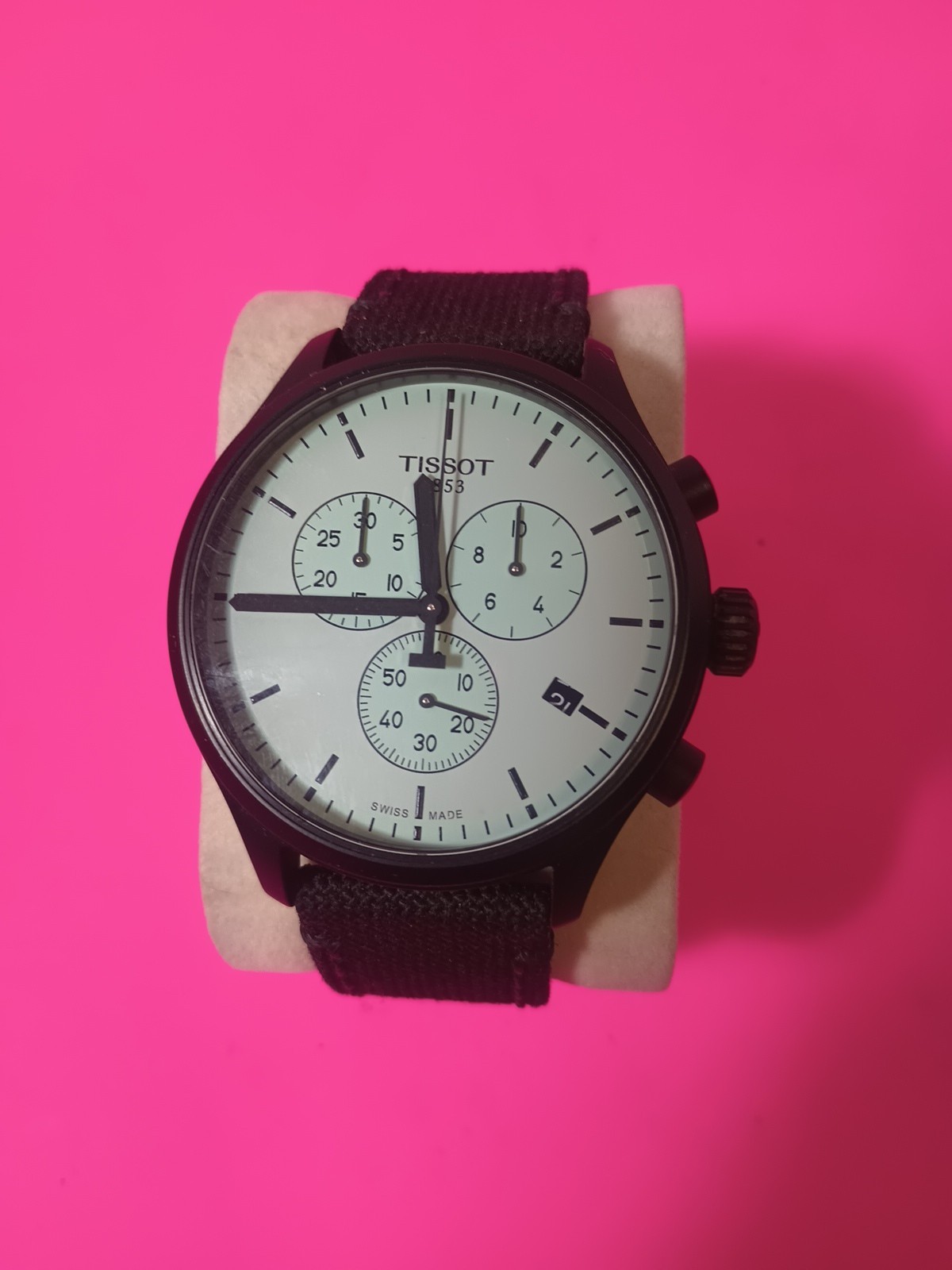 Tissot Chrono XL T116617A Black Chronograph Men’s Watch Swiss 45mm Sapphire