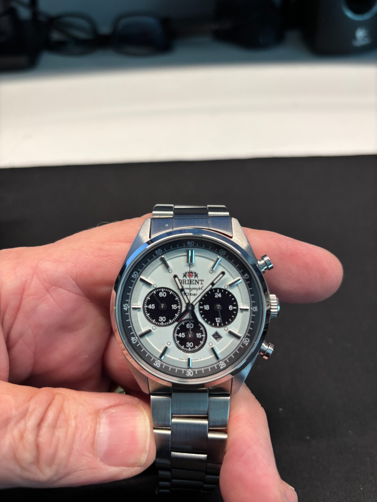ORIENT Neo 70s Solar Panda Men’s Watch – White -WV0041TX