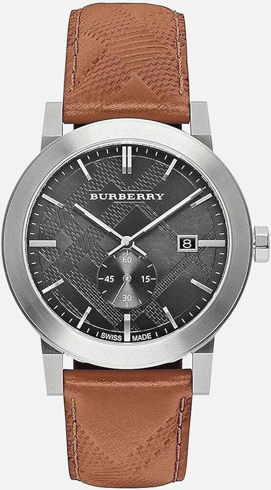 Brand New Burberry City BU9905 Embossed Checker Men’s Watch