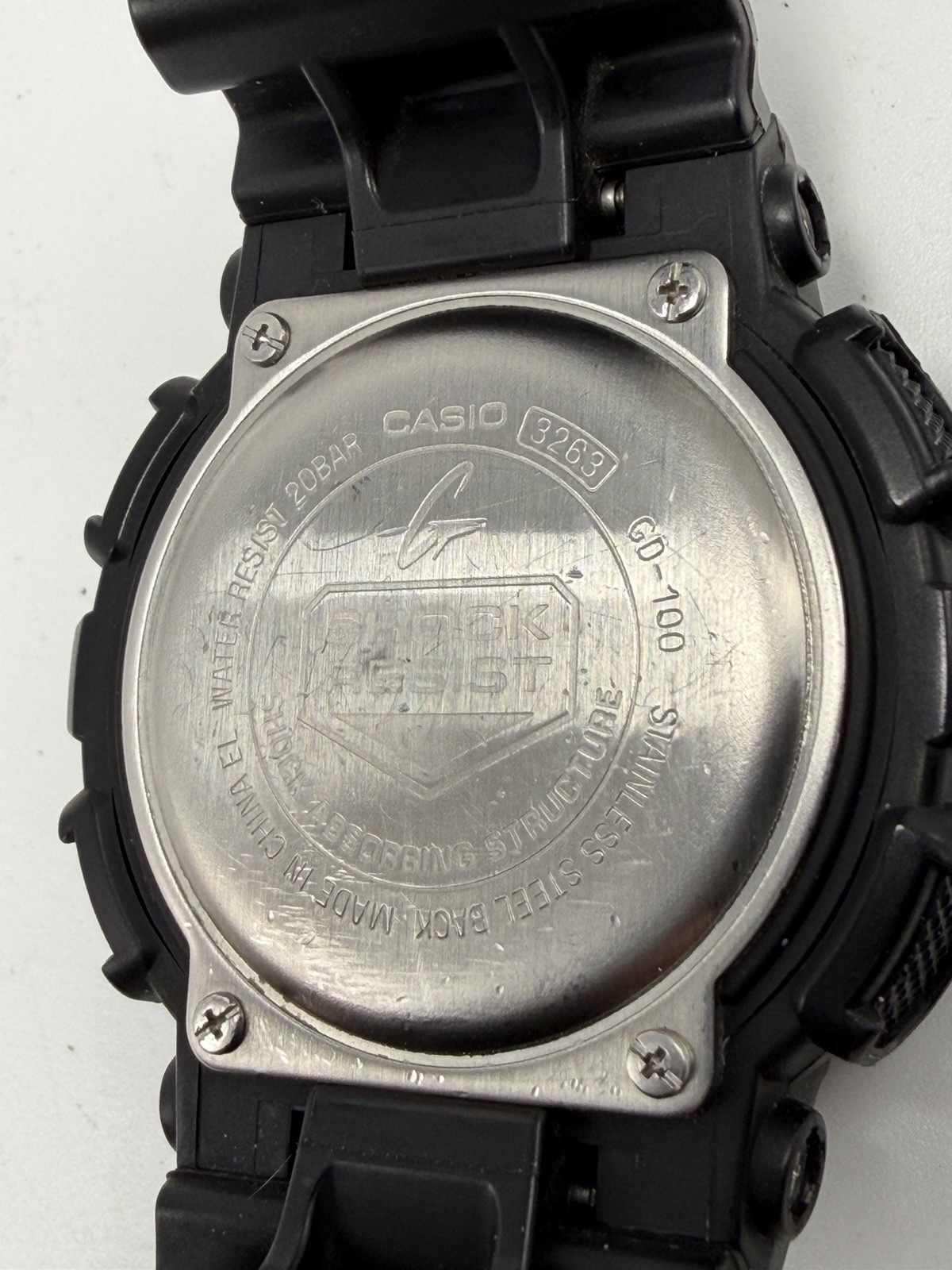 Casio G-Shock GD-100 New Battery Mod 3263 48MM 8.5″ Black Military Mens Watch