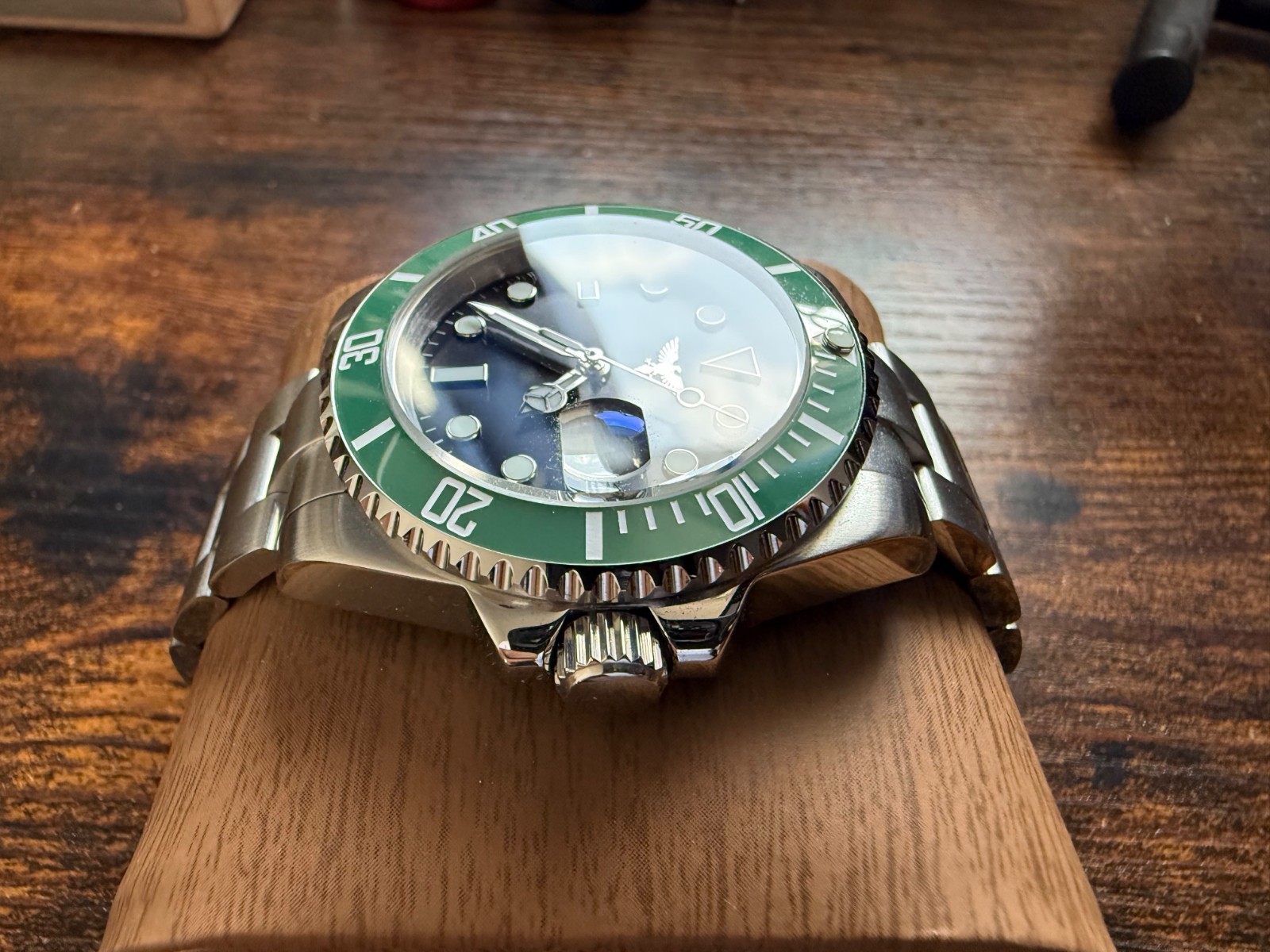custom built Mod Watch POWERED BY Nh35 Automatic Movement