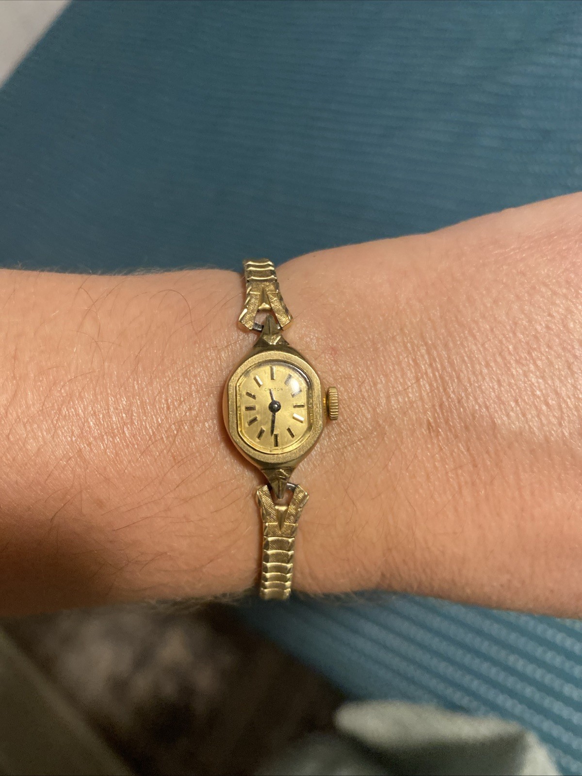 CROTON Vintage Original Signed Designer 10K Gold Fill Swiss Ladies Estate Watch