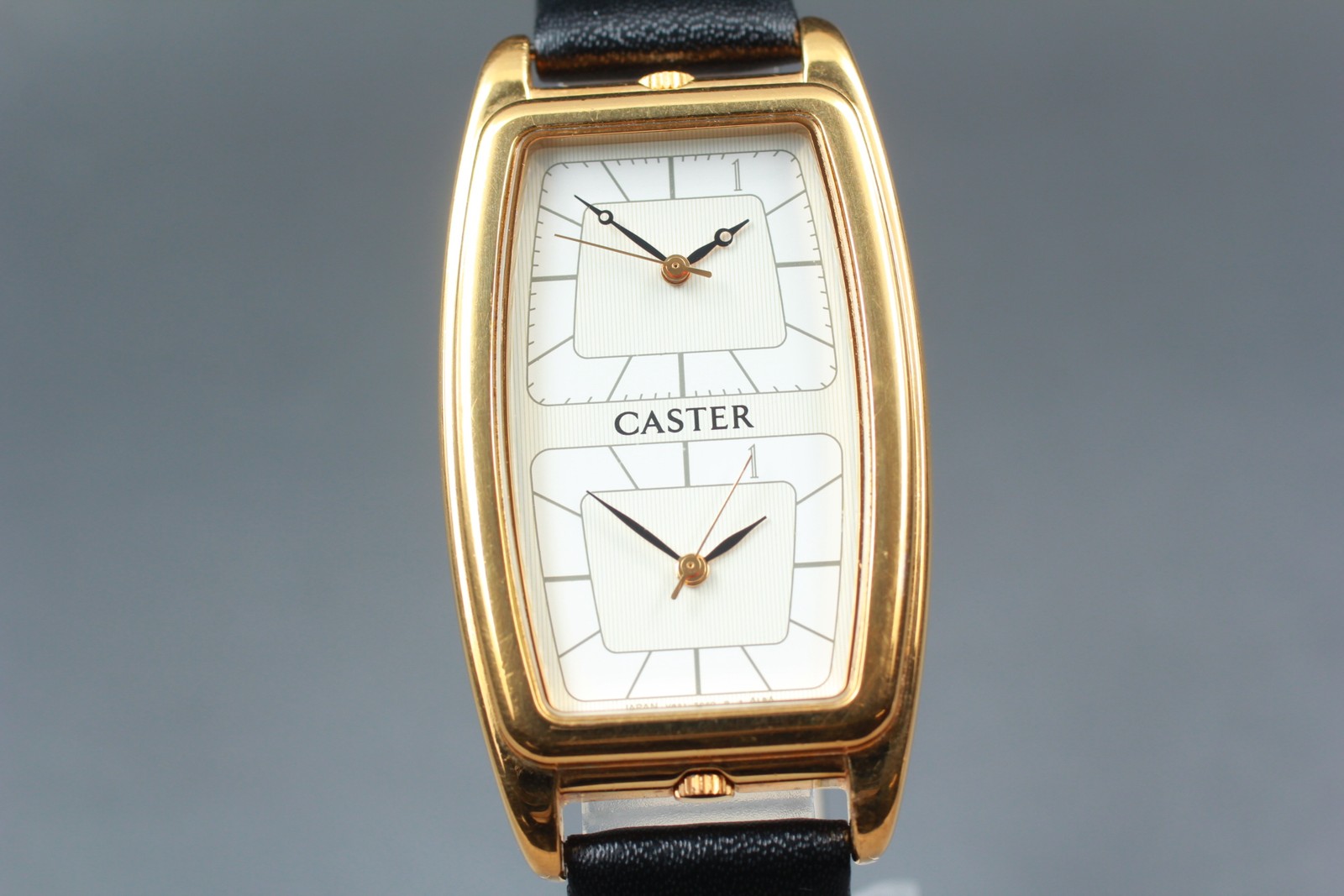 Vintage 1999 [Exc+5] Seiko Alba Castar V821-5220 Gold Dual Time From JAPAN