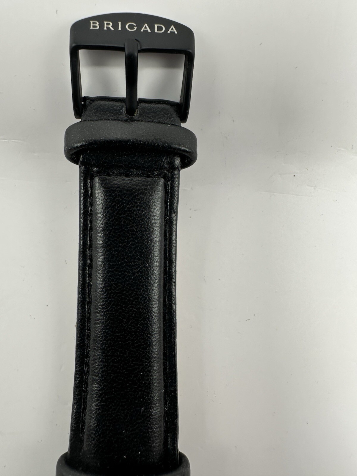 Brigada Watch New Battery 41MM 8.5″ Black Band Dial Case C11