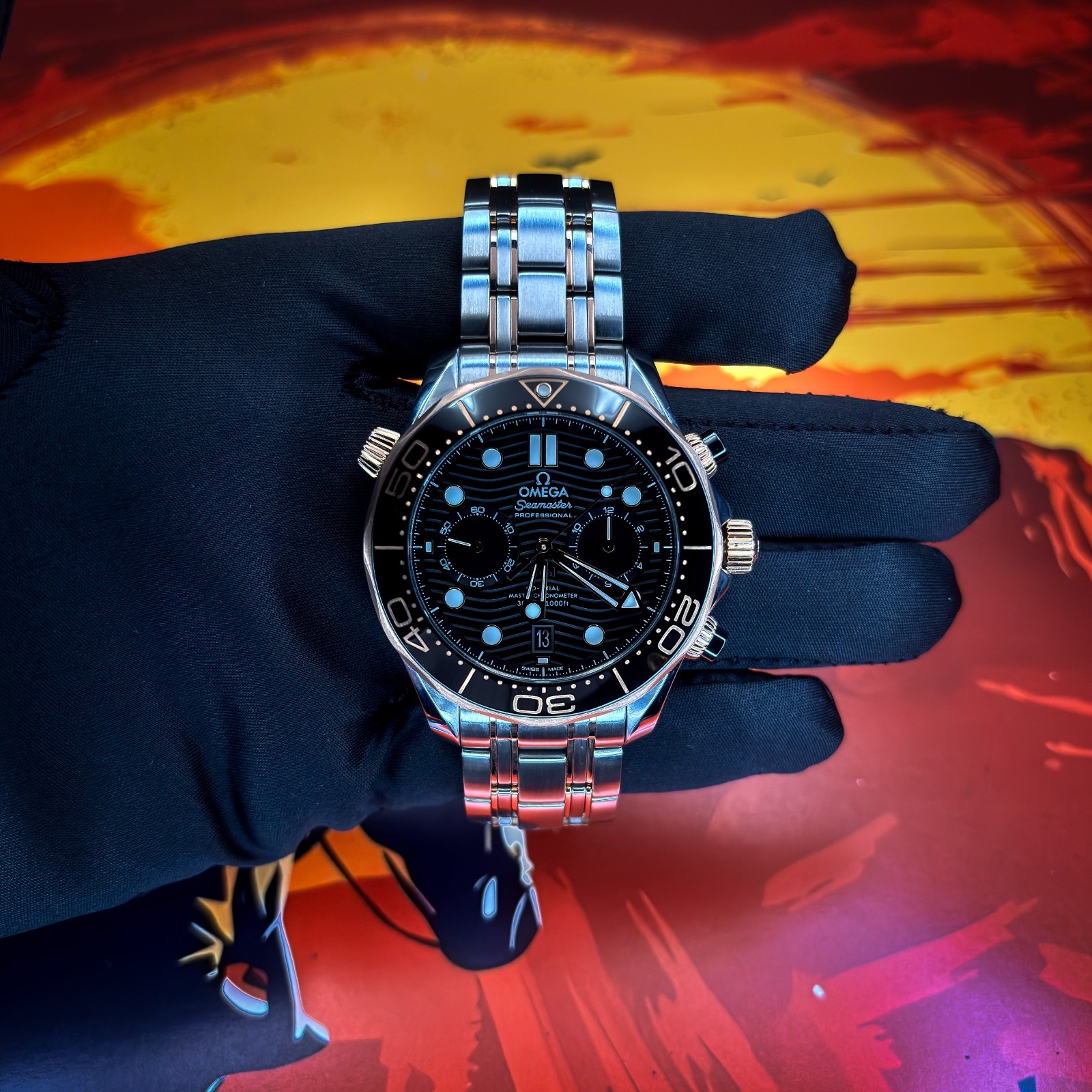 OMEGA Seamaster Diver 300M 210.20.44.51.01.001 BOX & PAPERS 2025 EXTRA STRAP