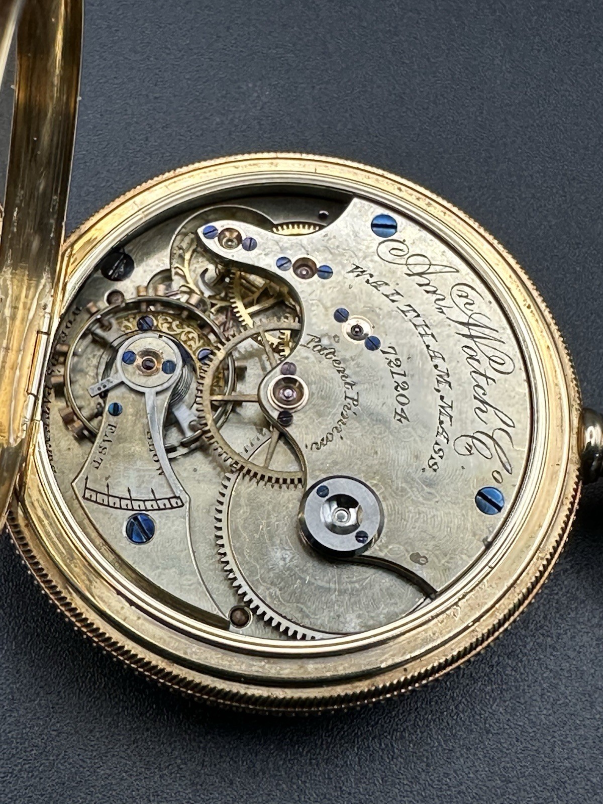 Solid 14k Gold American Waltham Watch Co. Model 1873 8s 15j Serviced