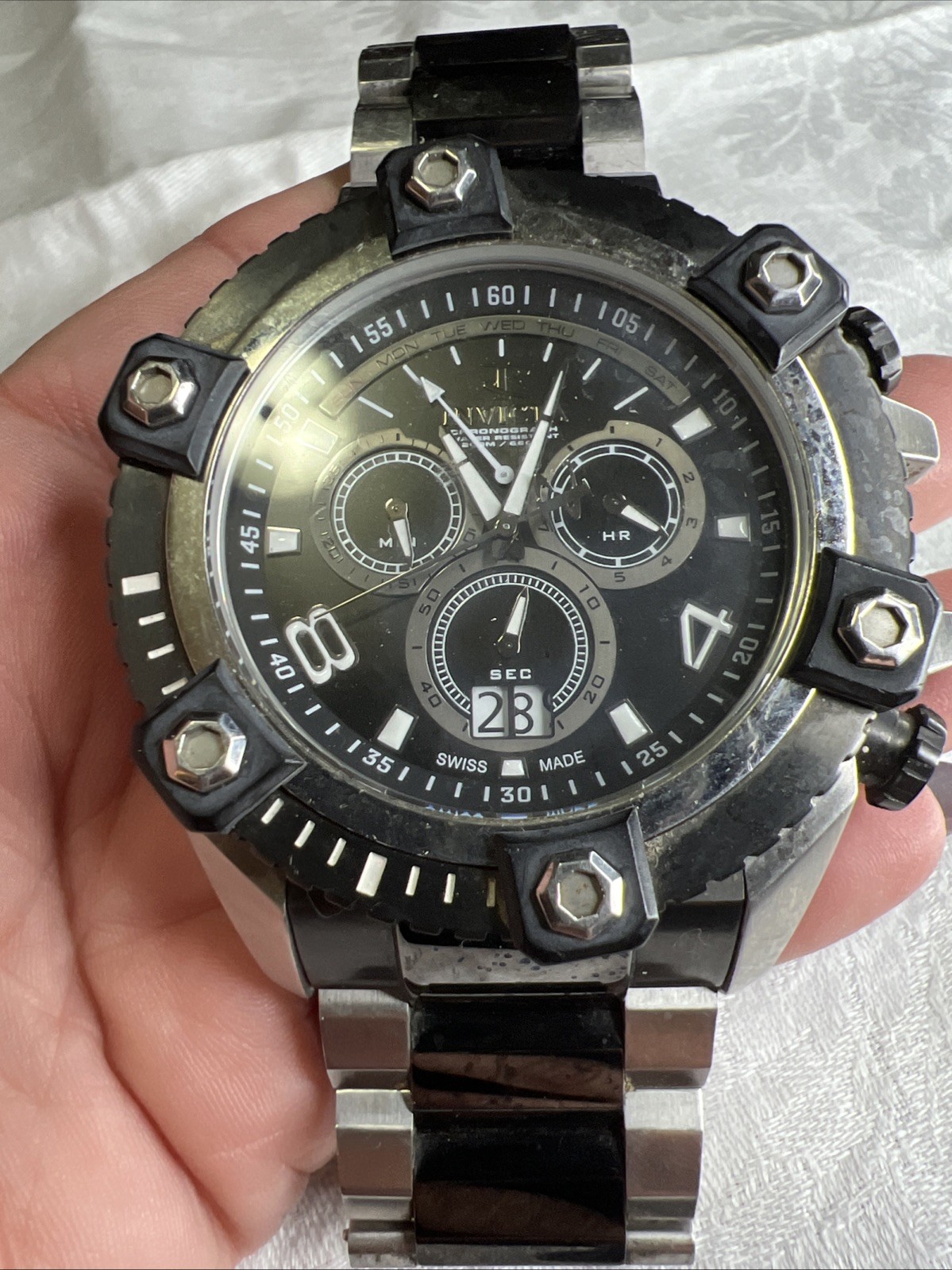 2 PC Invicta Watch Parts Repair Lot Reserve Venom Swiss Made Flame Fusion