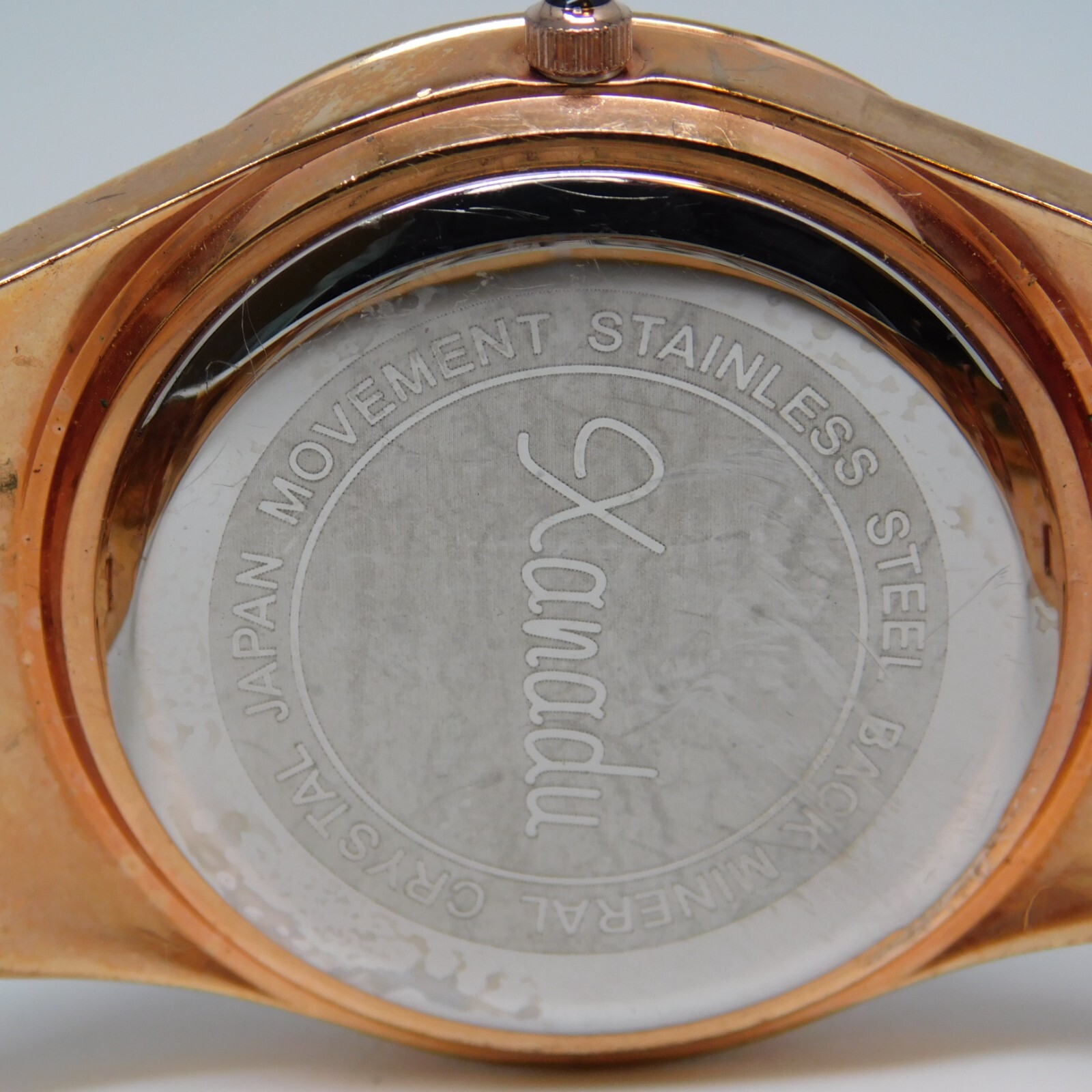 Xanadu Mineral Crystal Quartz Analog Unisex Watch Sz. 7 1/2″ New Battery