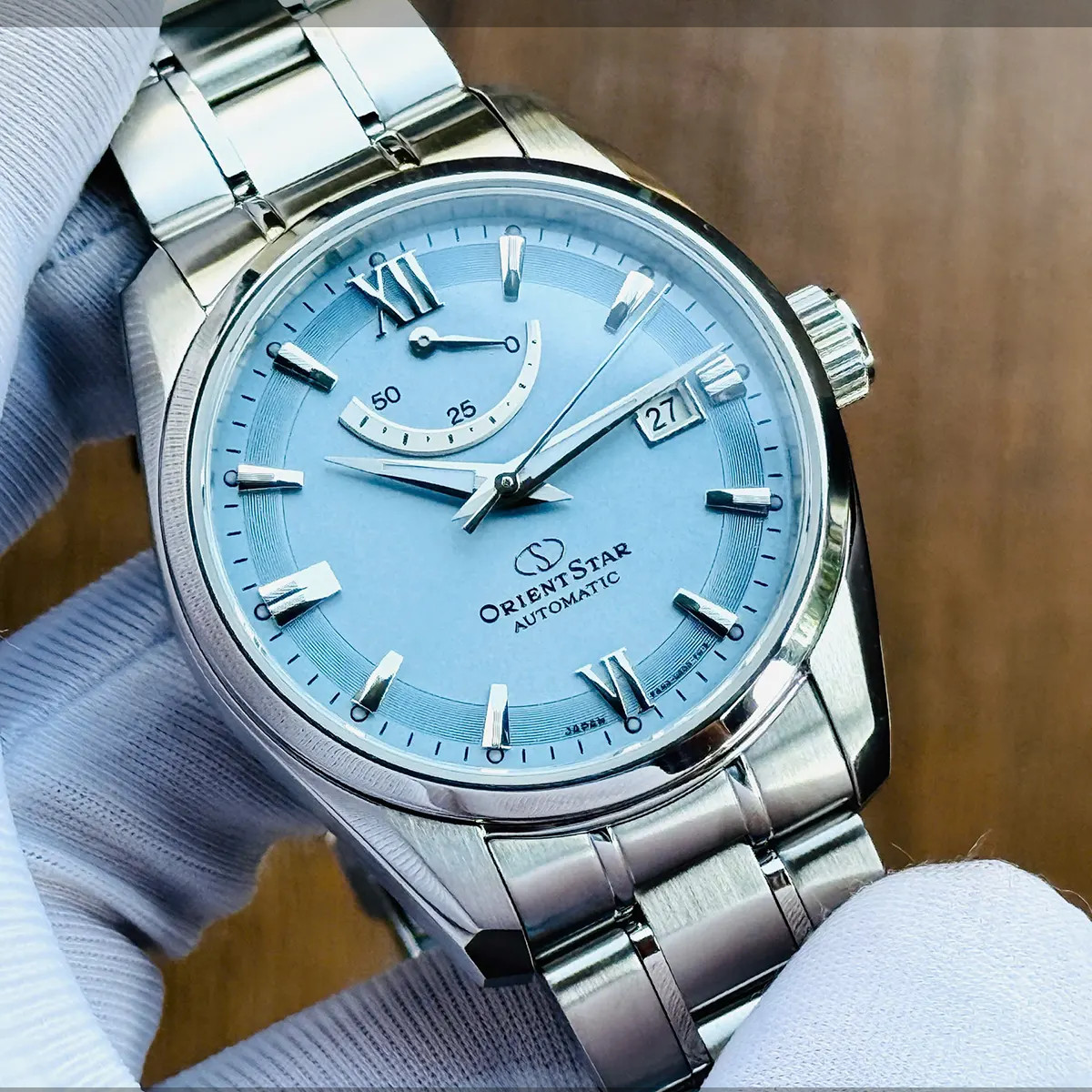 Orient Star Automatic Blue Dial Sapphire Crystal Men’s Watch RK-AU0109L