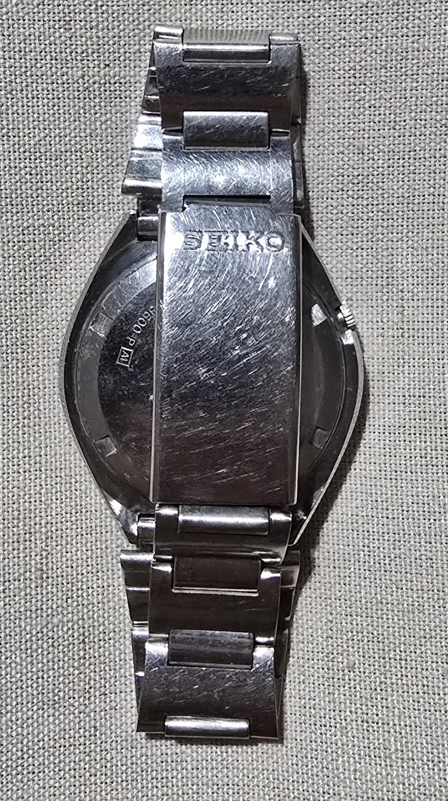 Seiko Men’s Automatic Watch Vintage 5 Jewels Day/Date Silver White Dial