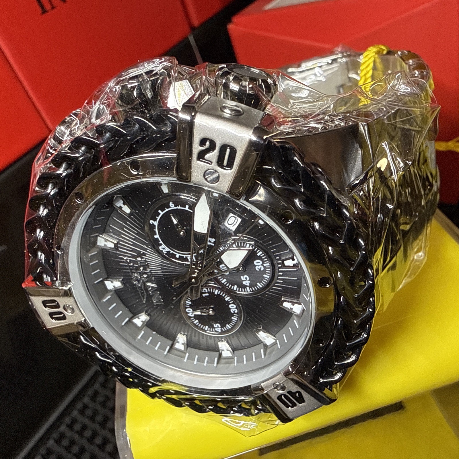 Invicta Bolt Herc 48160 Chronograph 54mm Black Stainless Steel Men’s Watch