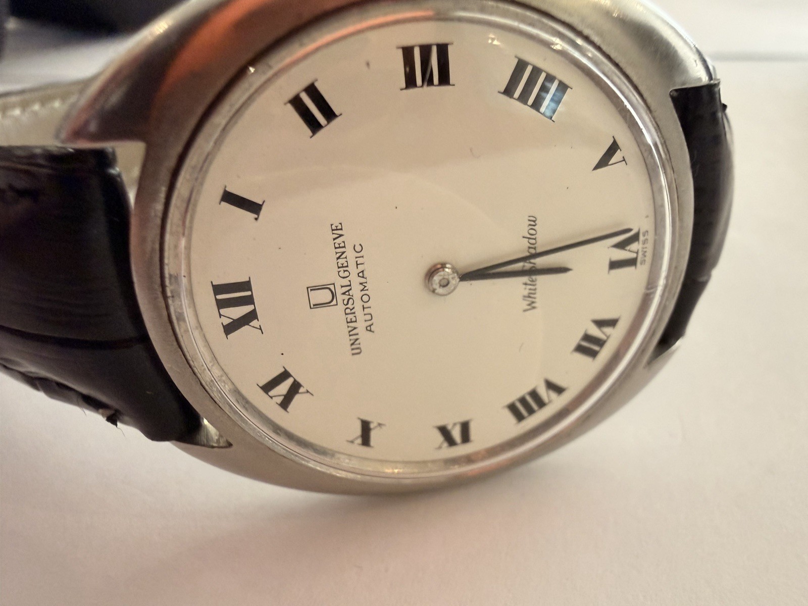 Universal Geneve 866102 White Shadow, Roman Numerals, Automatic, Micro-Rotor
