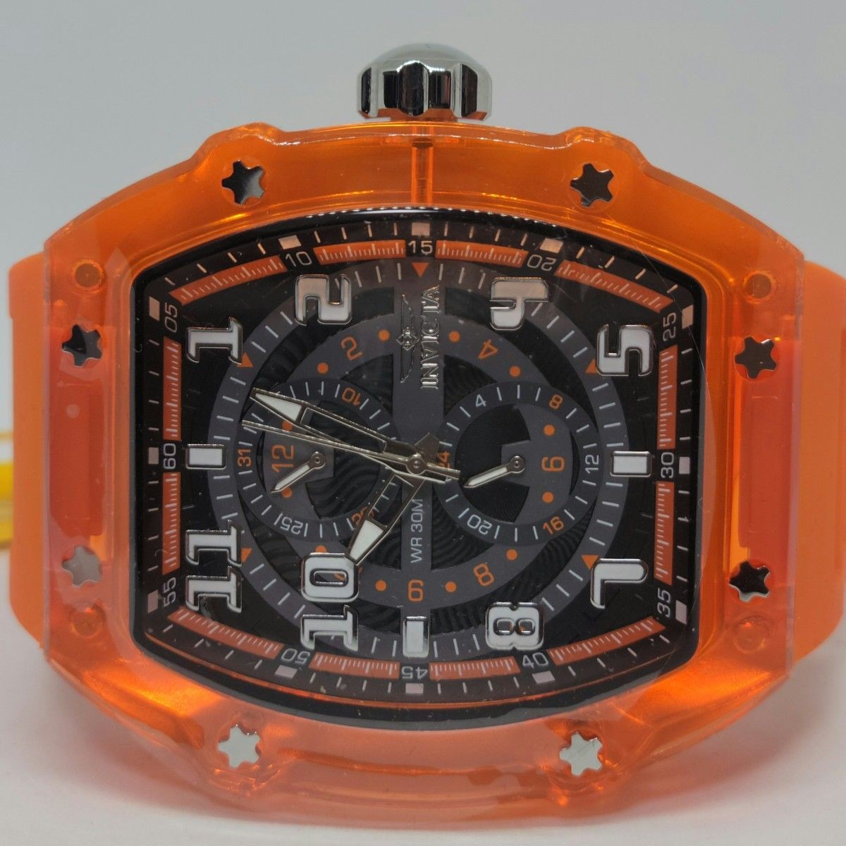 Invicta 48446 Racing Cyclone Black Orange Quartz Watch