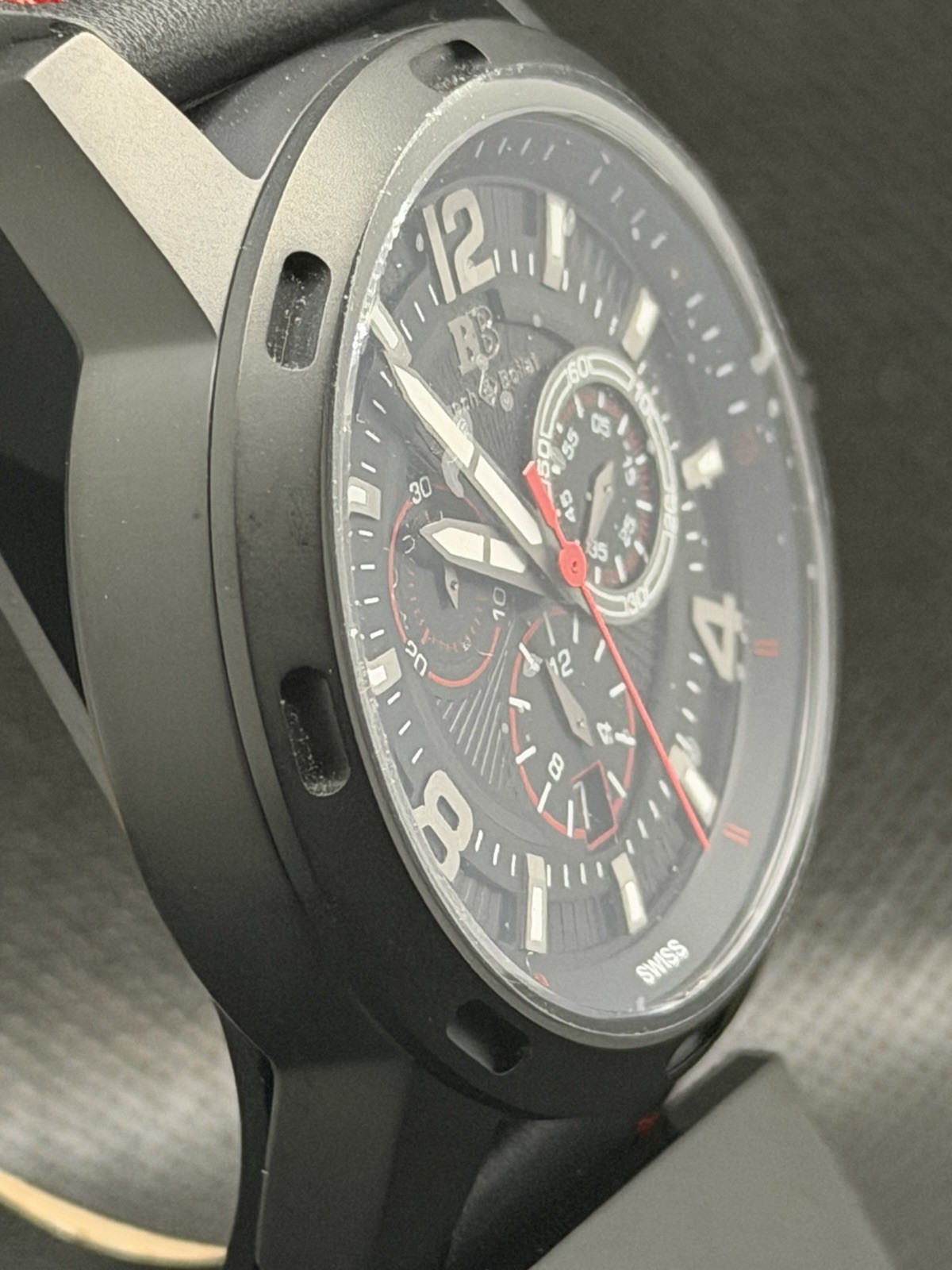 Buech & Boilat Baracchi 949517 Chronograph 46mm Swiss Ronda 5030.D NIB