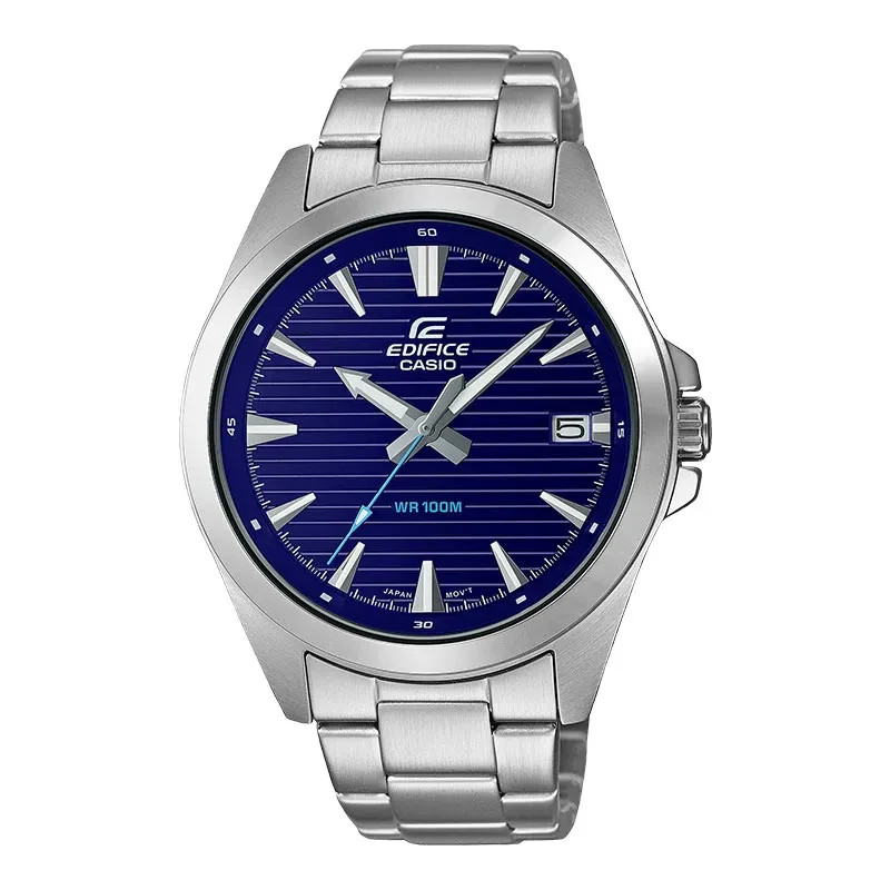 Casio Edifice Blue Dial Men’s Sports Stainless Steel Watch EFV-140D-2AVUDF