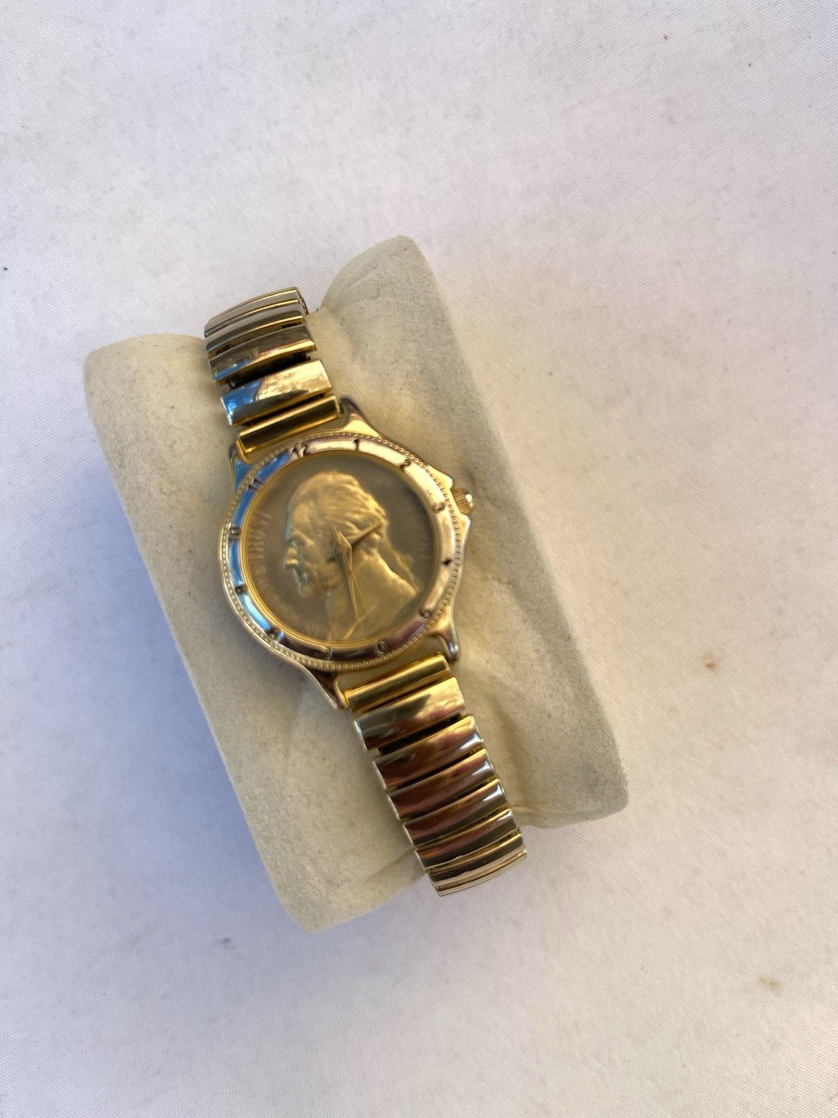 Authentic Lucky Star George Washington Quartz Watch -US Quarter 1981 Coin Men’s