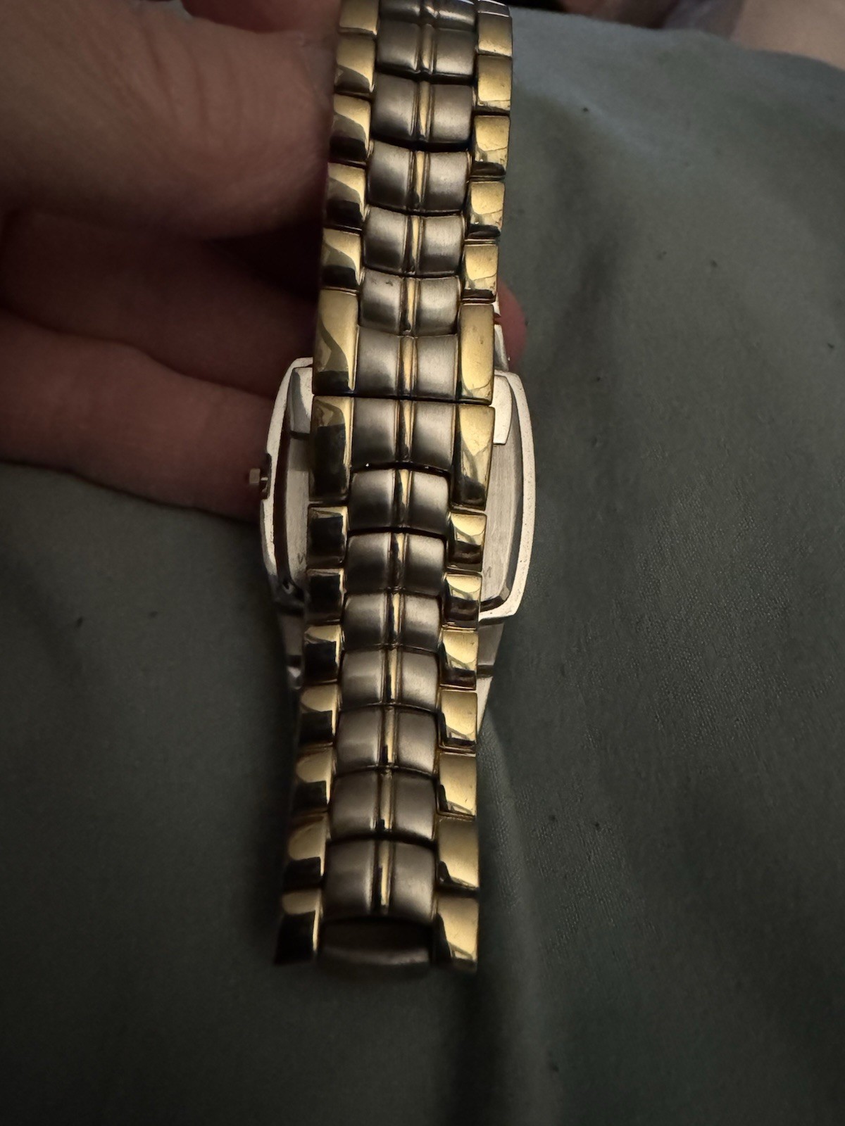 Vintage Belair Watch Two Toned With butterfly deployment watch clasp