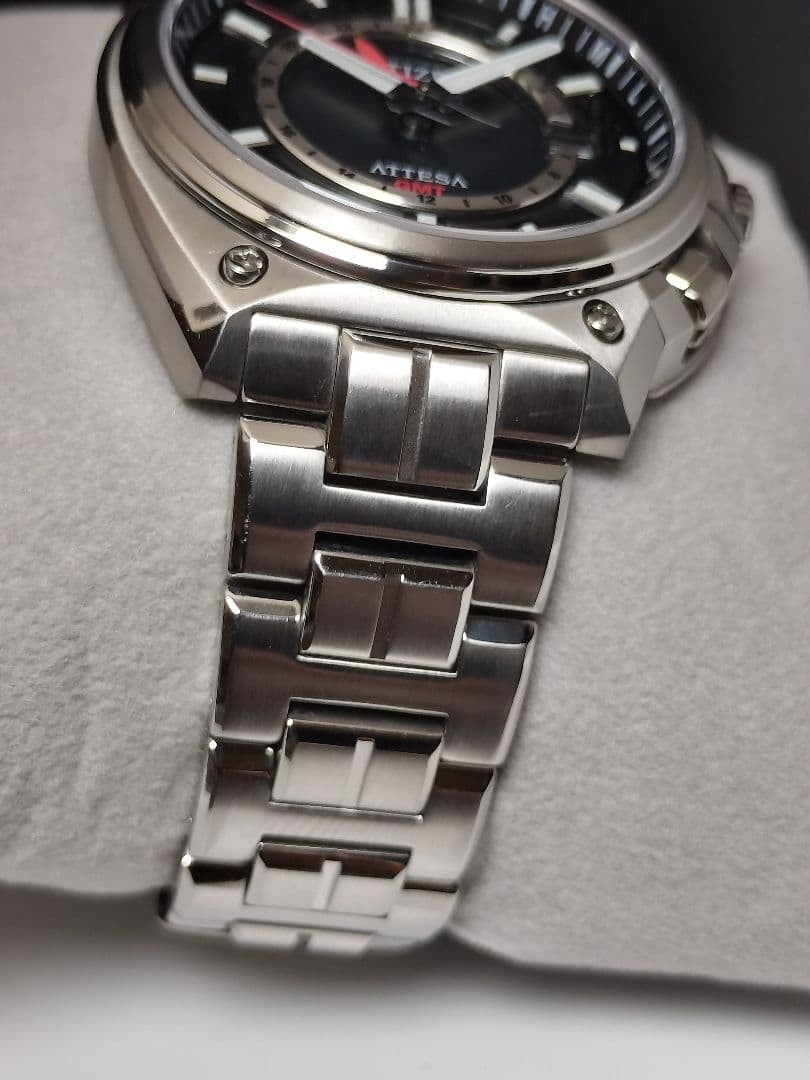 Citizen ATESSA H117 Watch Titanium Black GMT Solar Radio Controlled Edition