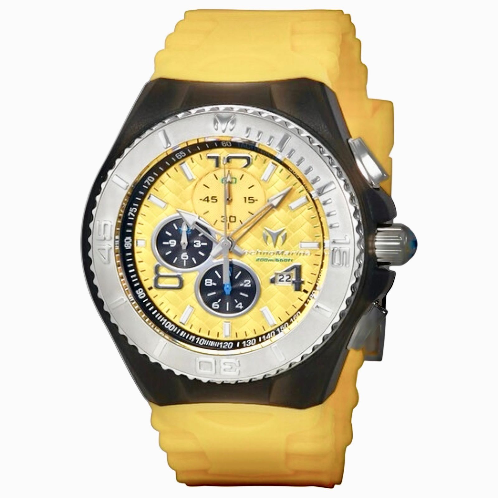 TechnoMarine TM-115112 Men’s Cruise JellyFish Dial & Retro Strap in Yellow 46mm