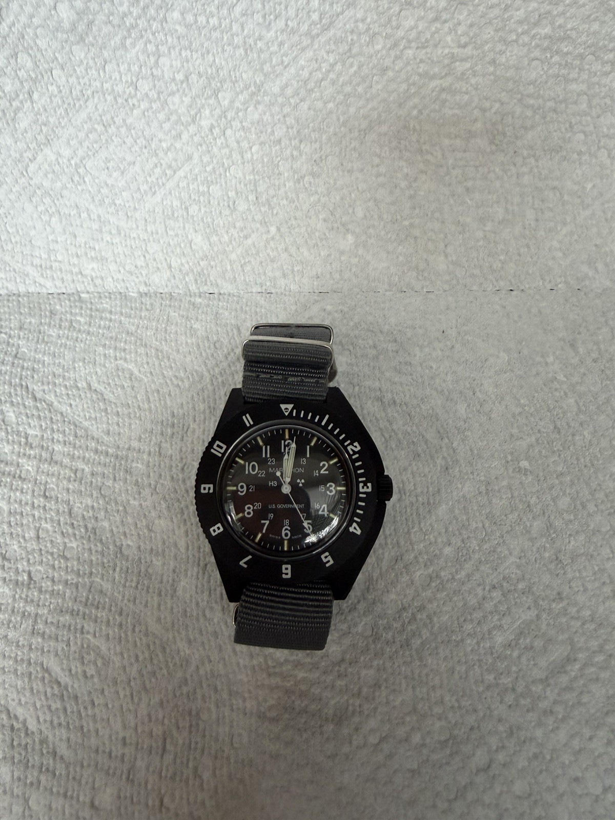 Marathon 2000’s TSAR/Navigator Watch With Gray NATO Strap