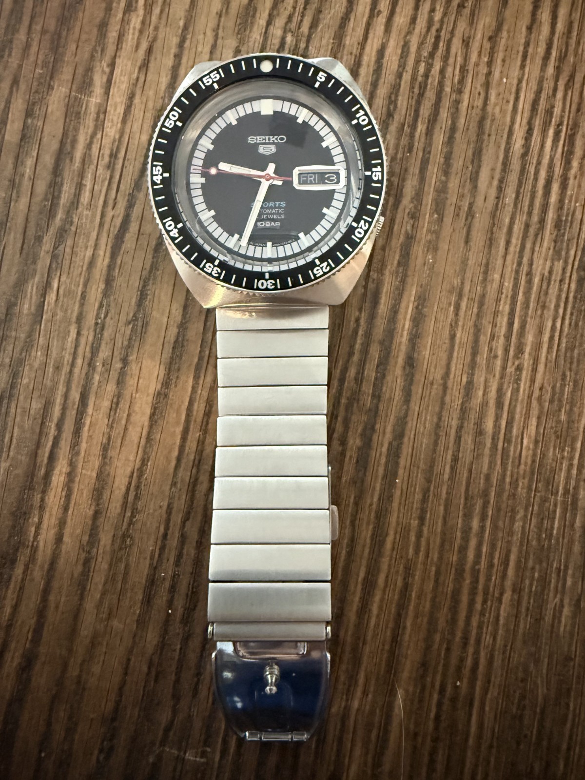Seiko 5 Sports SRPK17 Limited Edition Automatic Day-Date Silver SS 39mm Watch