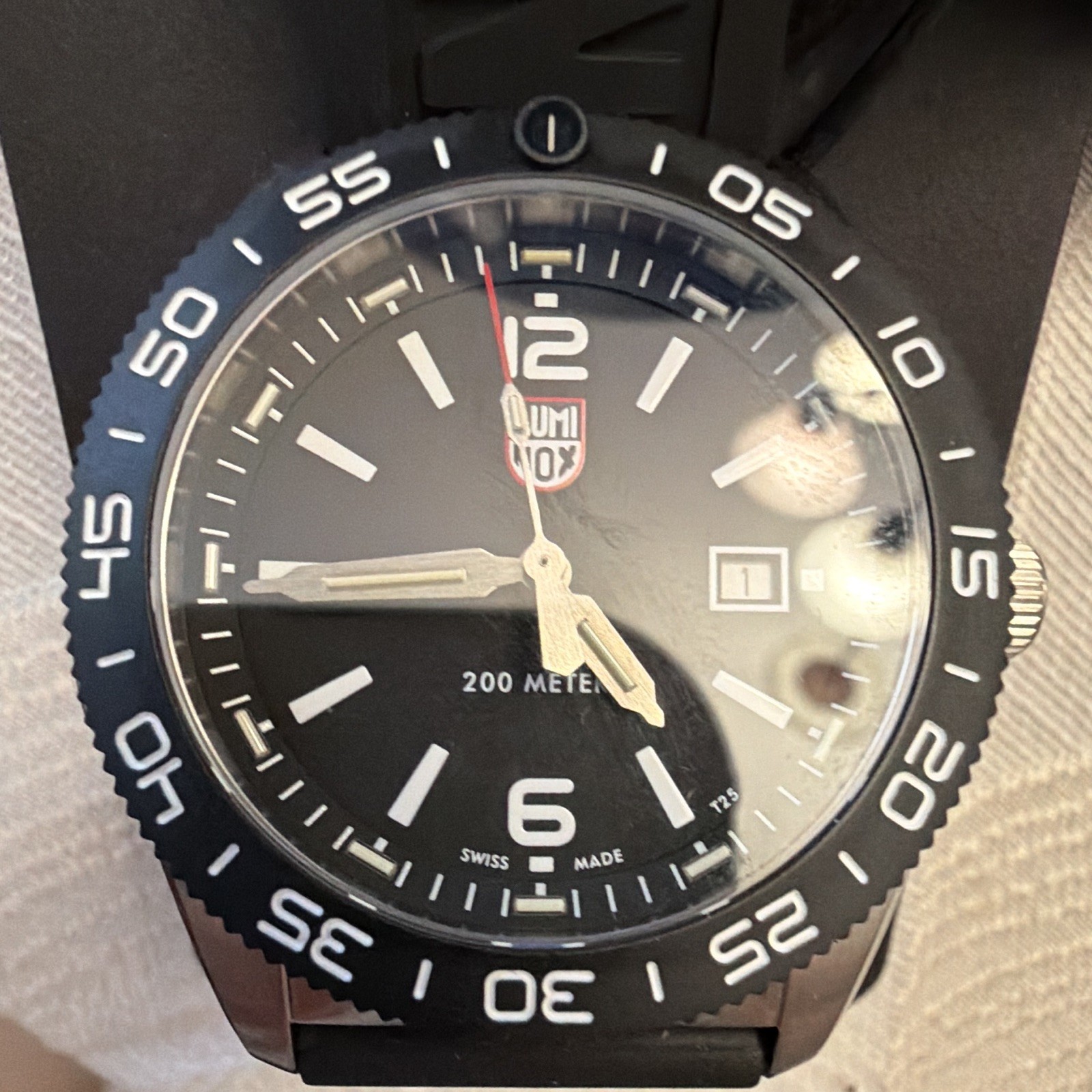 Luminox XS.3121.1 Pacific Diver 44mm 200m Quartz Black Dial Rubber Strap w/ Box