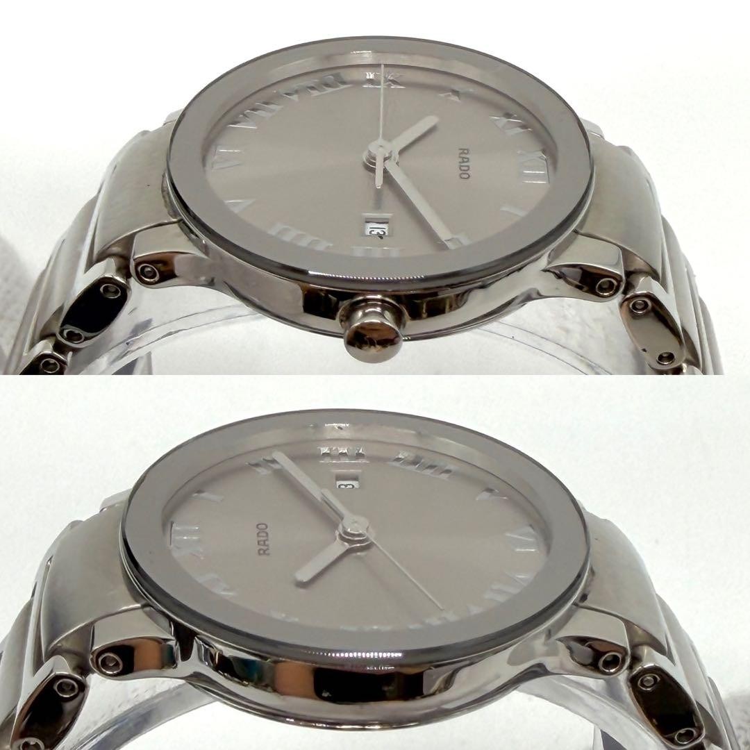 Rado Centrix 111.0928.3 Silver Dial Quartz Watch Box Papers Japan