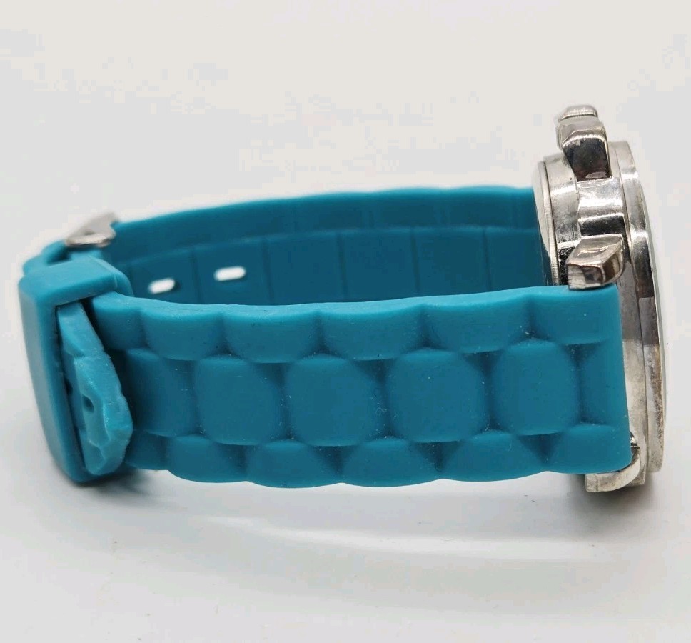 BORA Watch Aqua Blue Tone Band Quartz Analog Women’s New Battery