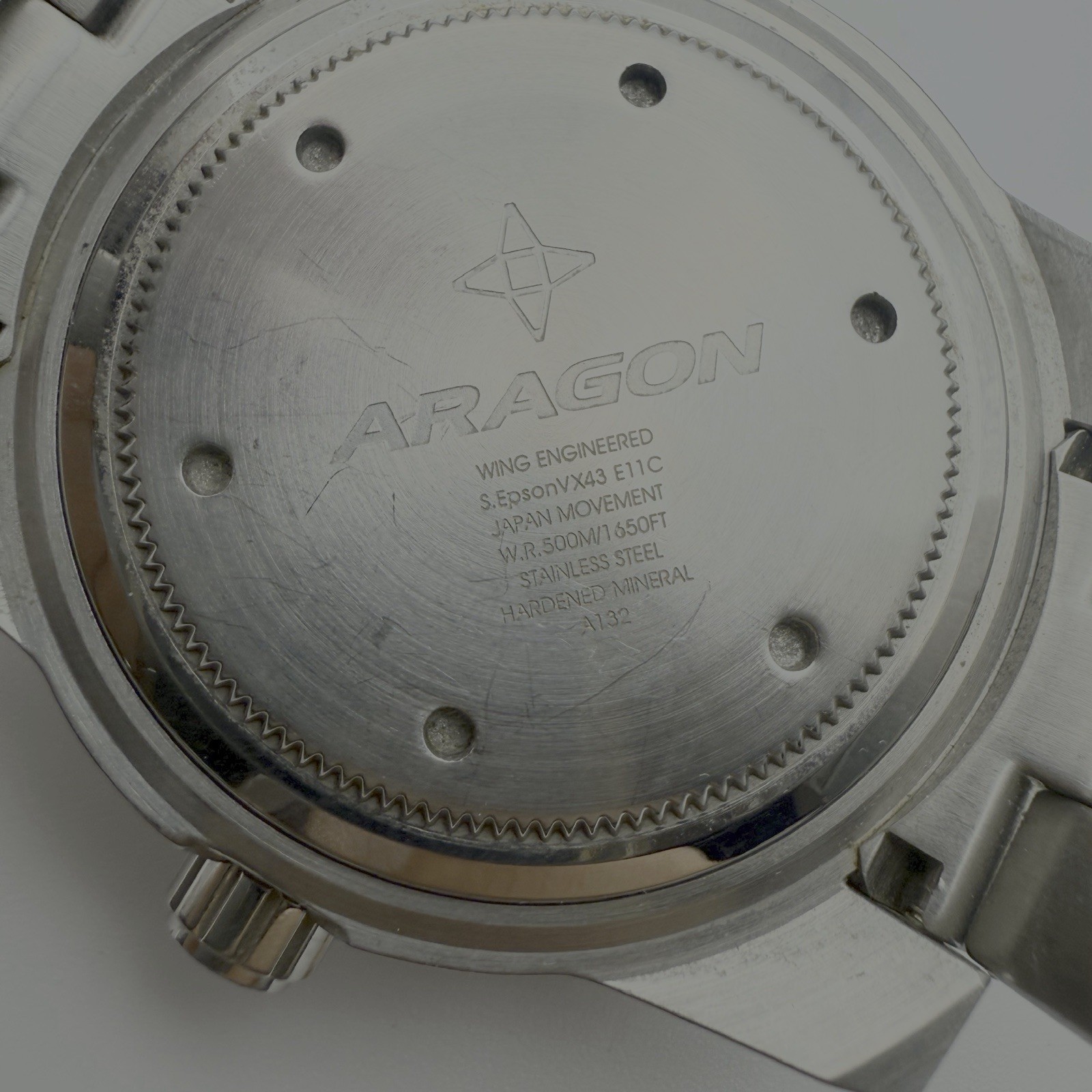 Aragon Professional 500M Dive Watch Aqua Dial Day Date Sold Out Model