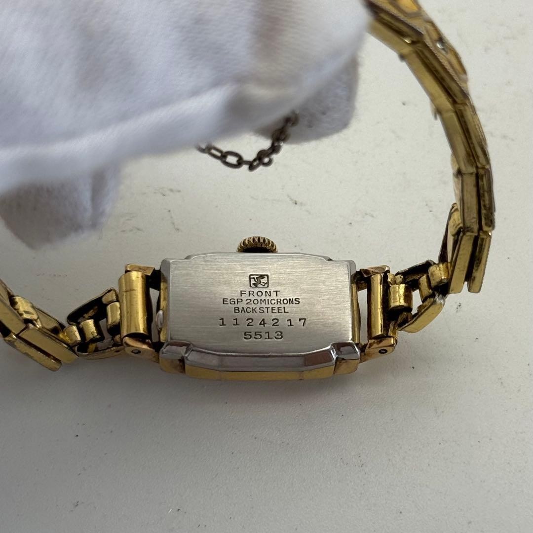 SEIKO manual winding watch working condition Venus tonneau 1124217 gold