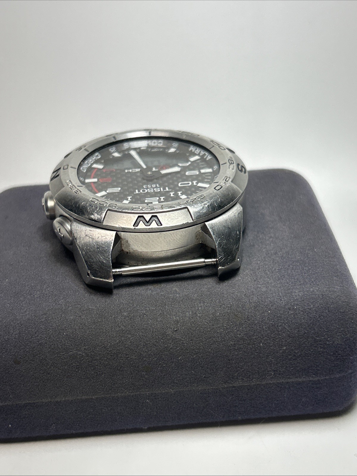 Tissot T Touch Expert Carbon Fiber Dial Stainless Watch Head T013420 New Batt