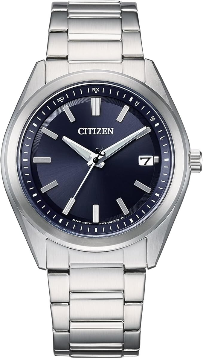Citizen Collection Men Watch AS1080-65L Blue Dial Eco-Drive Solar Stainless NEW