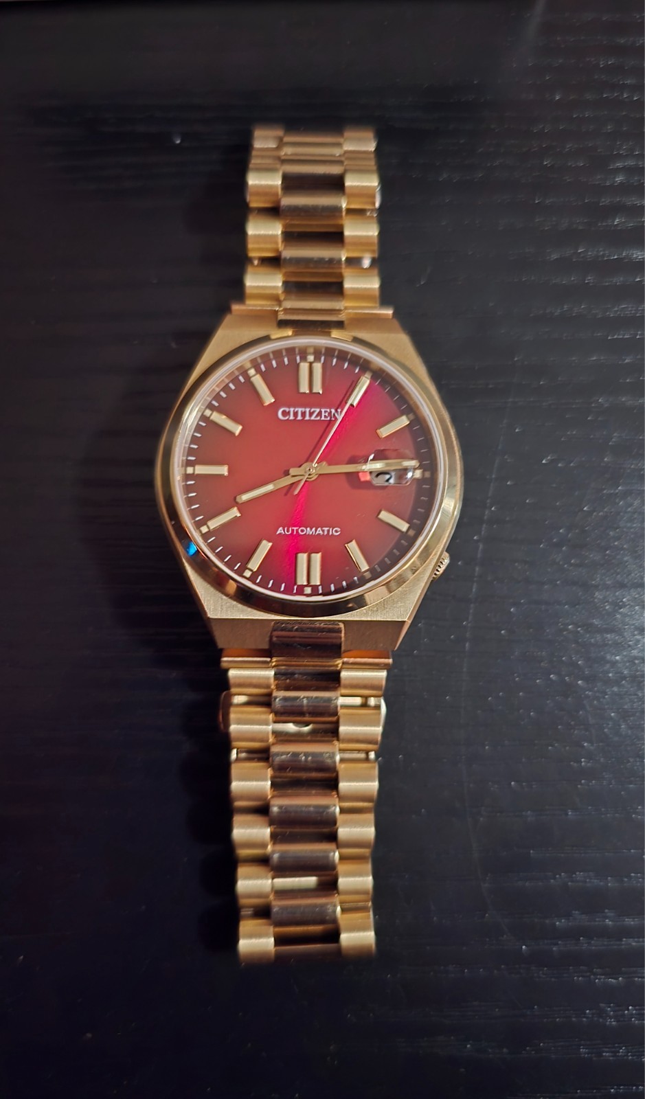 Citizen Tsuyosa NJ0153-82X Automatic Red Dial Stainless Steel 40mm Men’s Watch