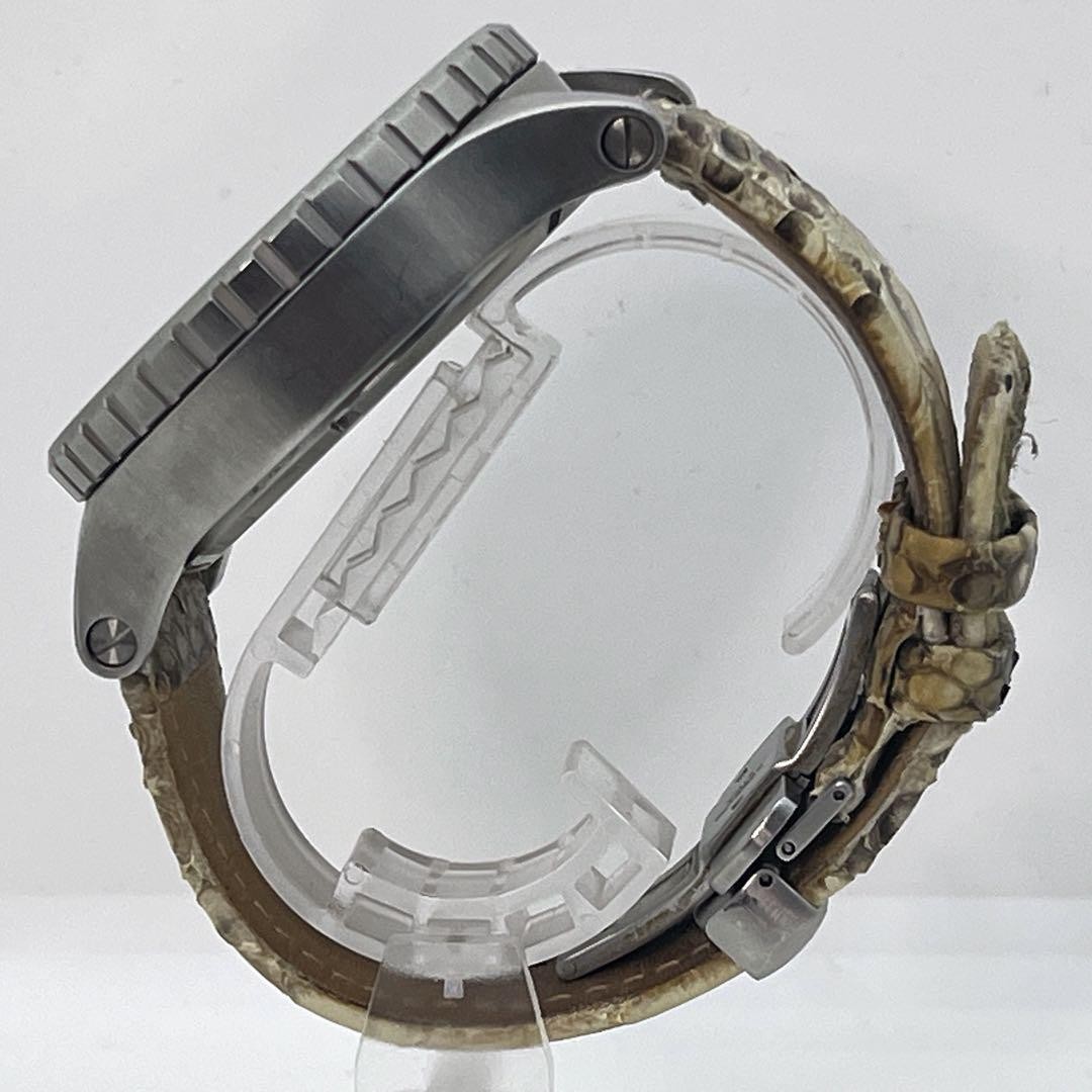 Nixon 51-30 Chronograph Watch Pattern Leather Band 51.2 mm
