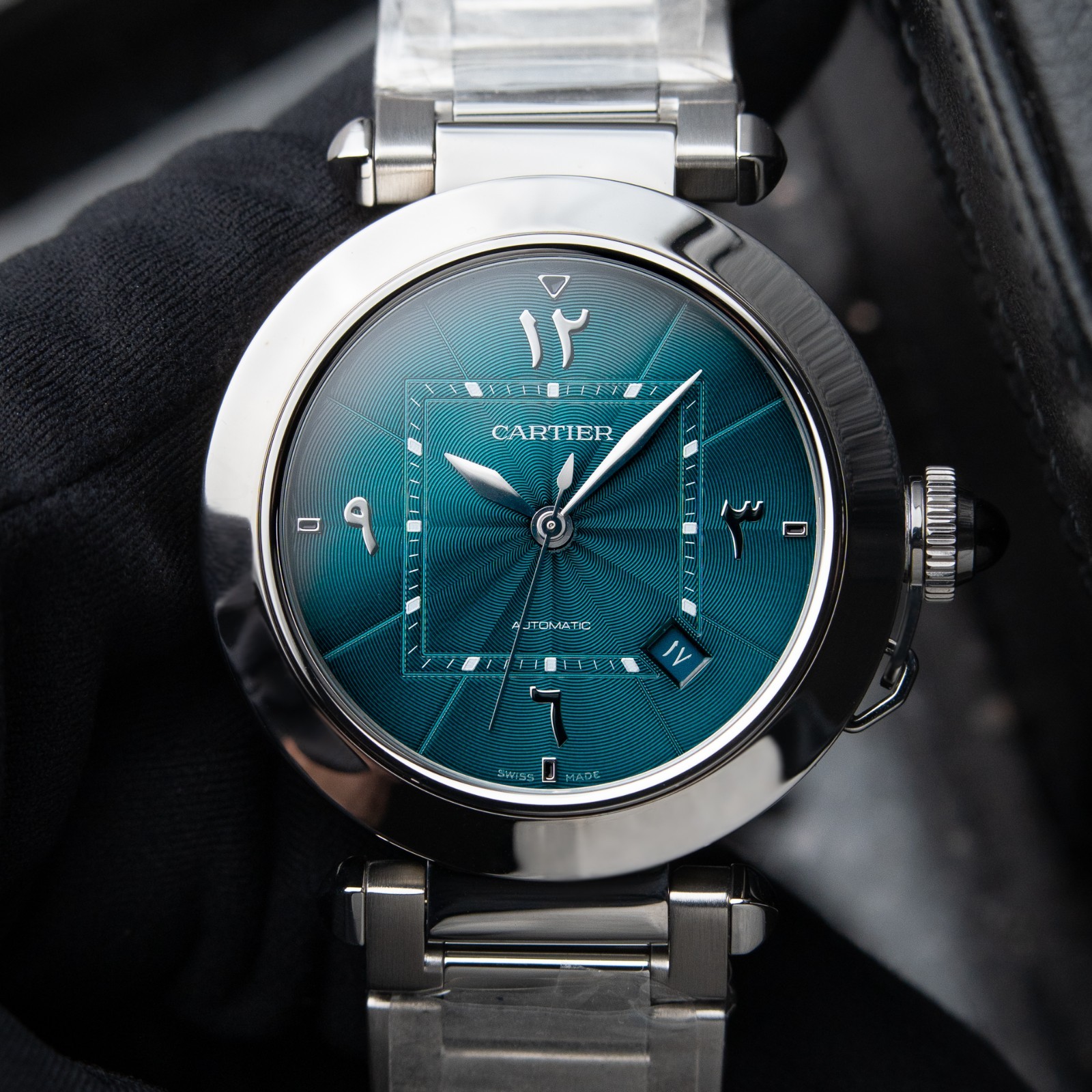 Cartier Pasha RARE UNWORN 12/2023 Turquoise Middle Eastern Arabic Bracelet Watch