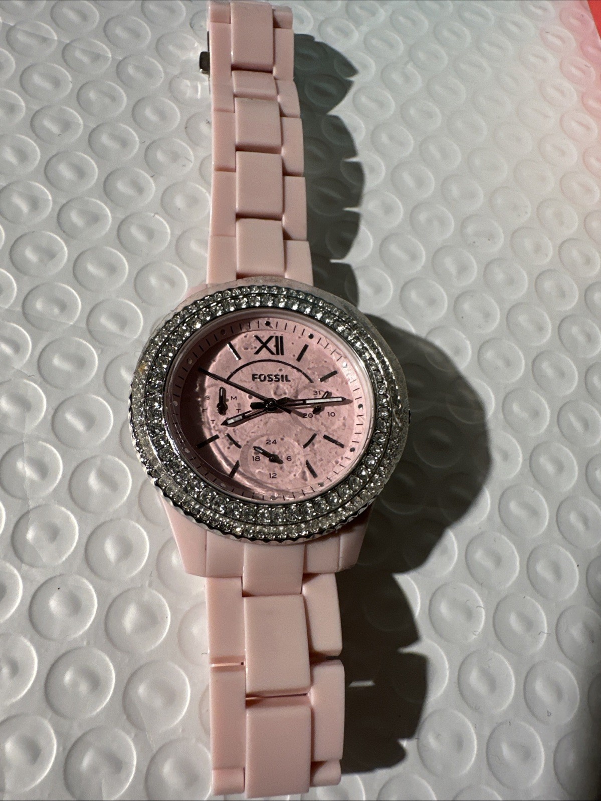 Womens Wristwatch FOSSIL STELLA ES5153 Pink Castor Oil watch
