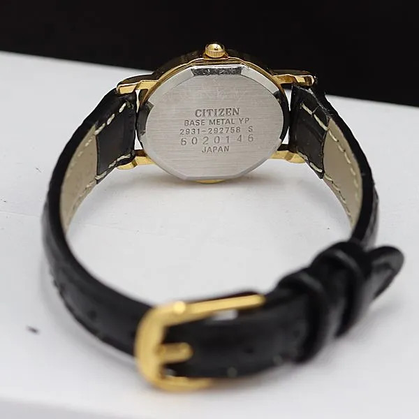Working condition, excellent condition. Citizen 2931-292758 Oval Gold Dial Quar