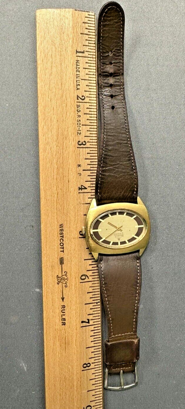 Ernest Borel synchorn Watch oval dial unisex RARE SHAPE!!!! running
