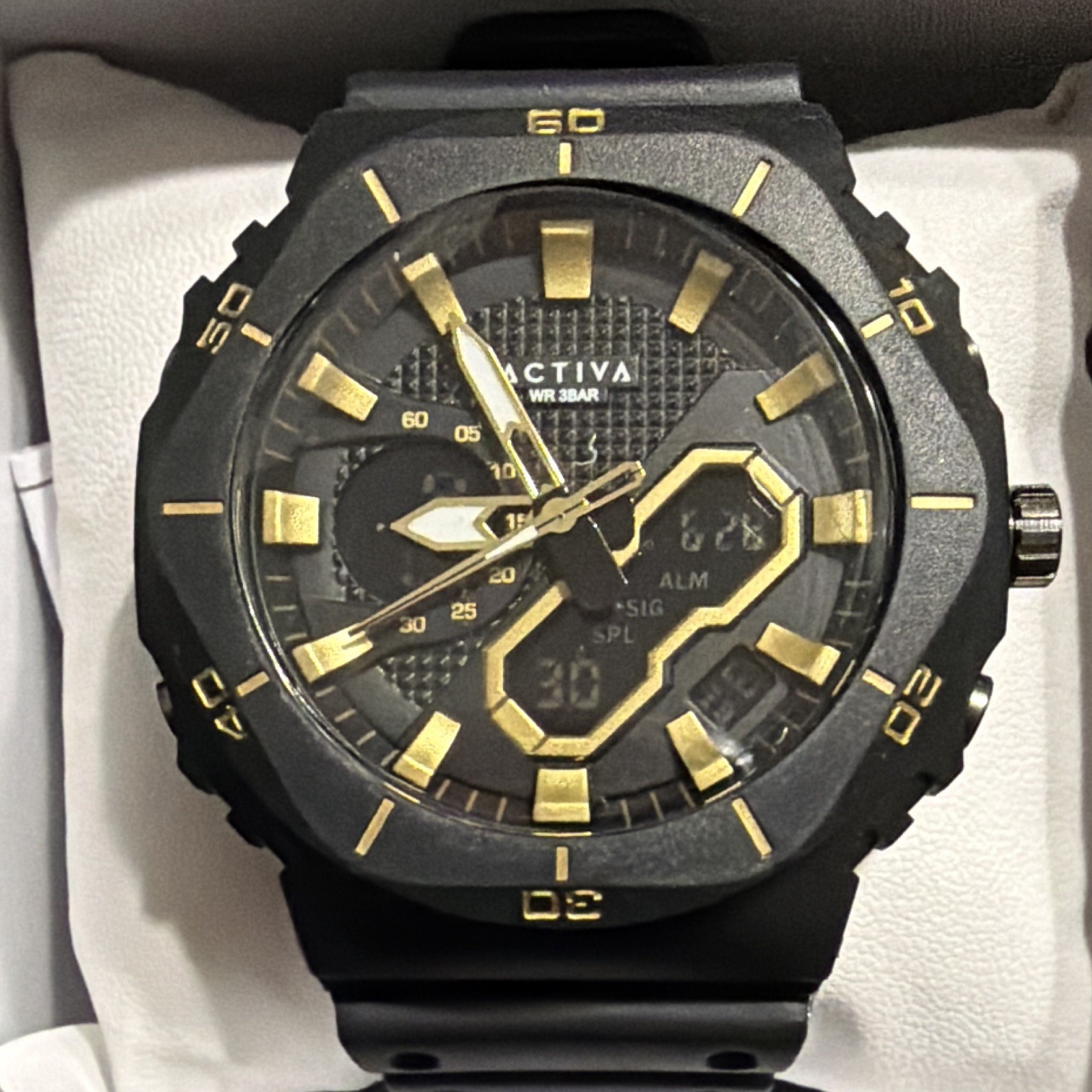 Activa Exon X Invicta Digital Men’s Watch – 48mm. Black (ACW8120-003) NIB
