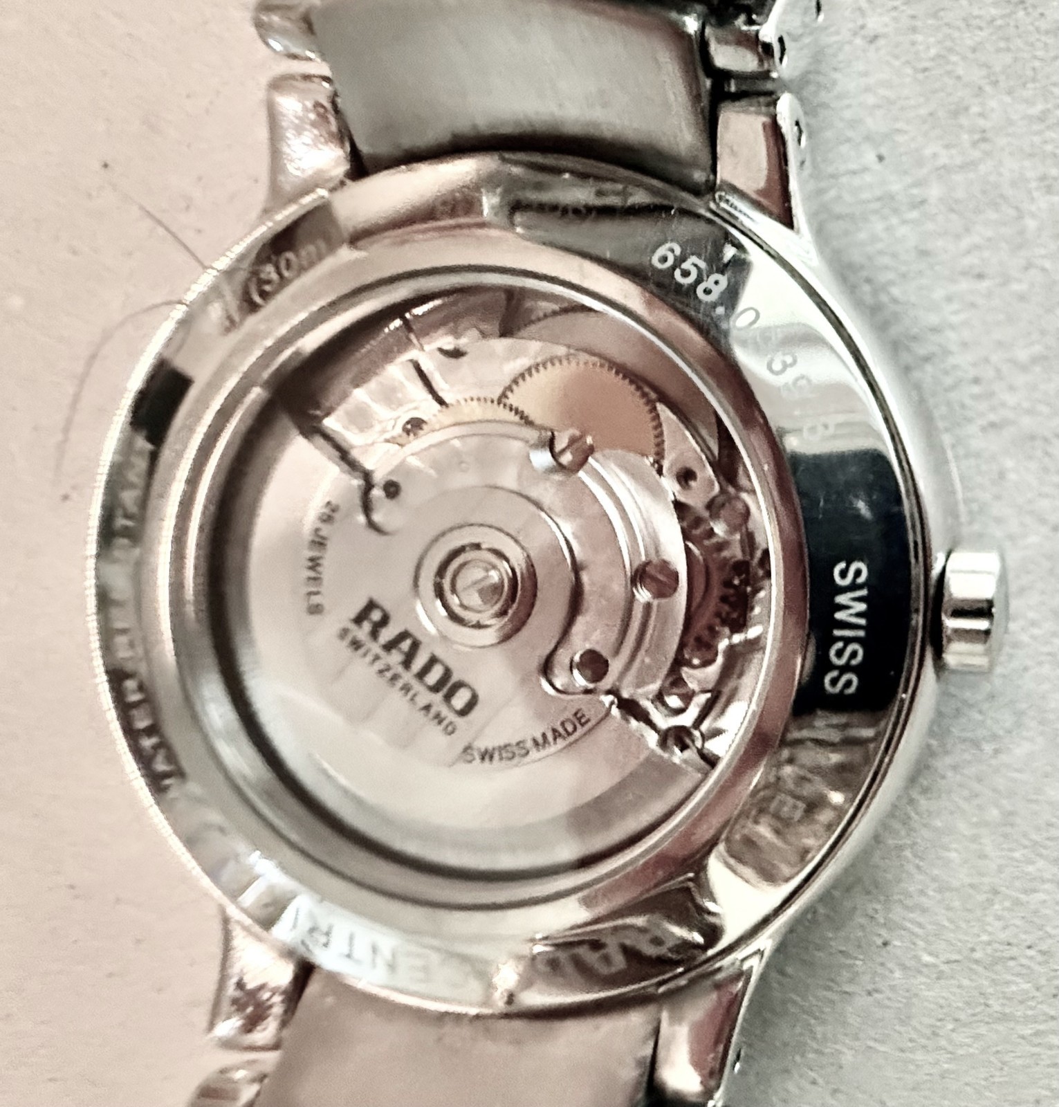 Rado Centrix Stainless Steel Automatic Watch w/Date 655.093.3 (30m)