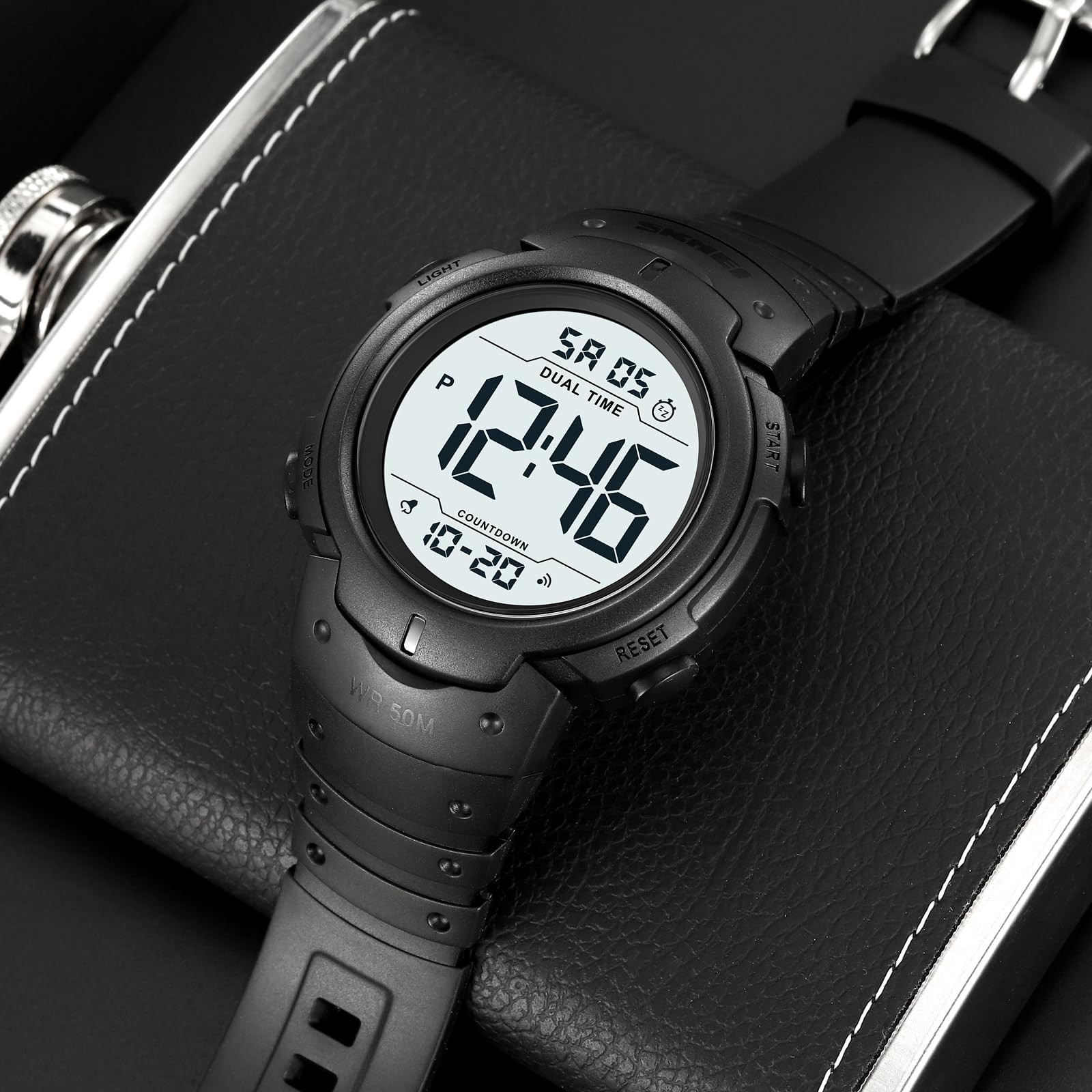 Datirzyx Mens Digital Watch Large Display Easy to Read Time Sports Watches Mu…