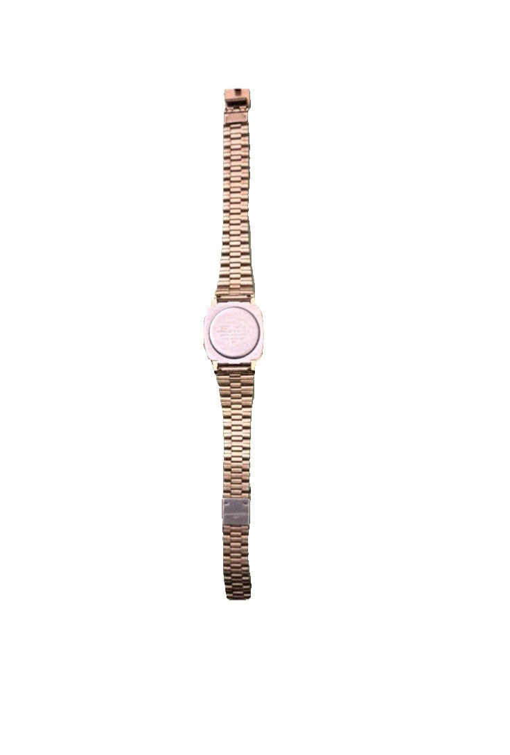 Casio LA670W Gold Tone Digital Watch Alarm Timer Water Resistant Bracelet