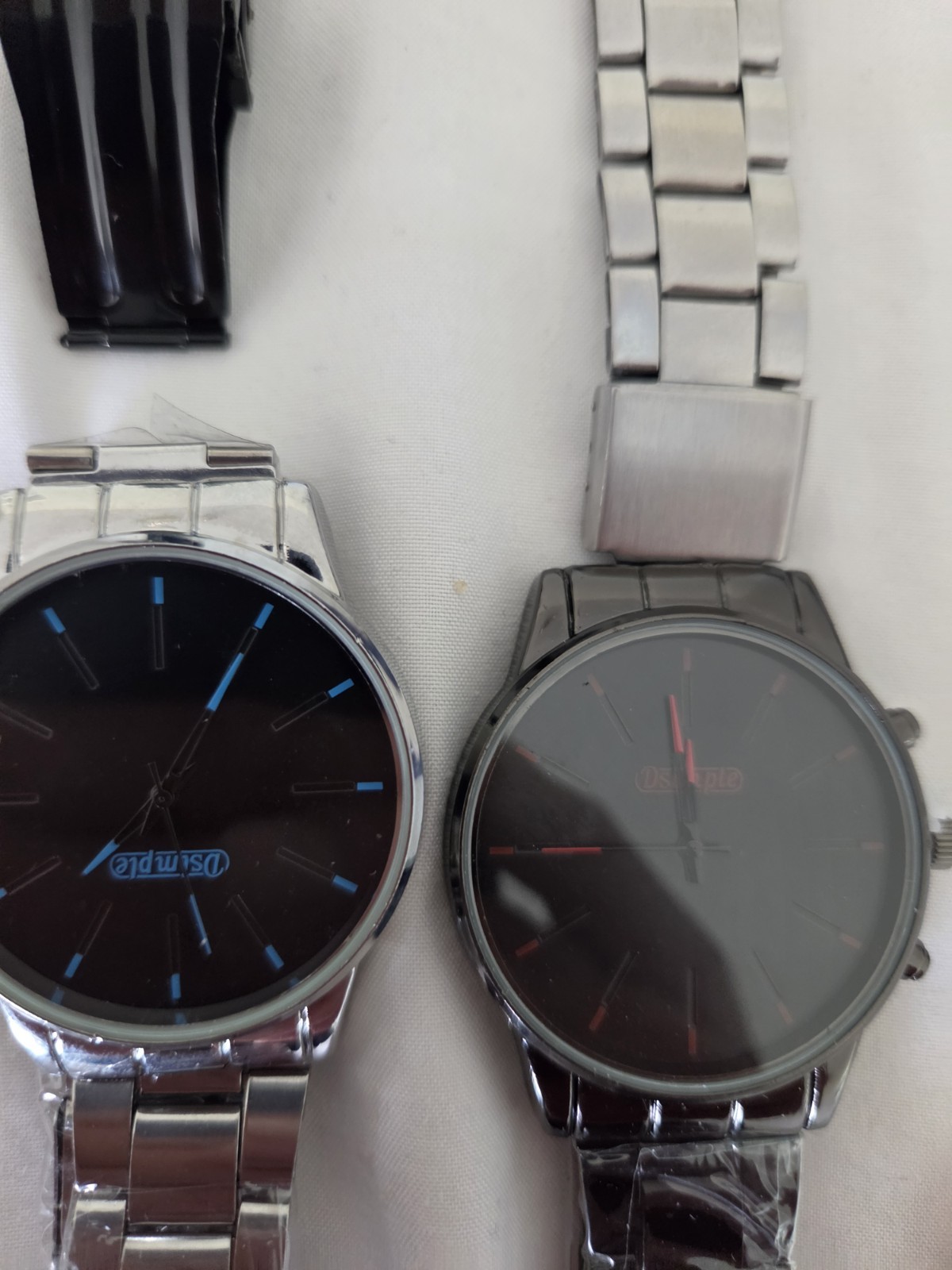 2pcsWaterproof Watch Stainless Steel Quartz Luminous Classic Business Wristwatch