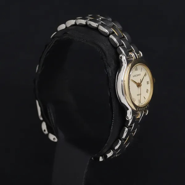 Working Quartz Seiko Lucent 1F21-0G80 Ivory Dial Ladies Watch KRK 2000000 NSK